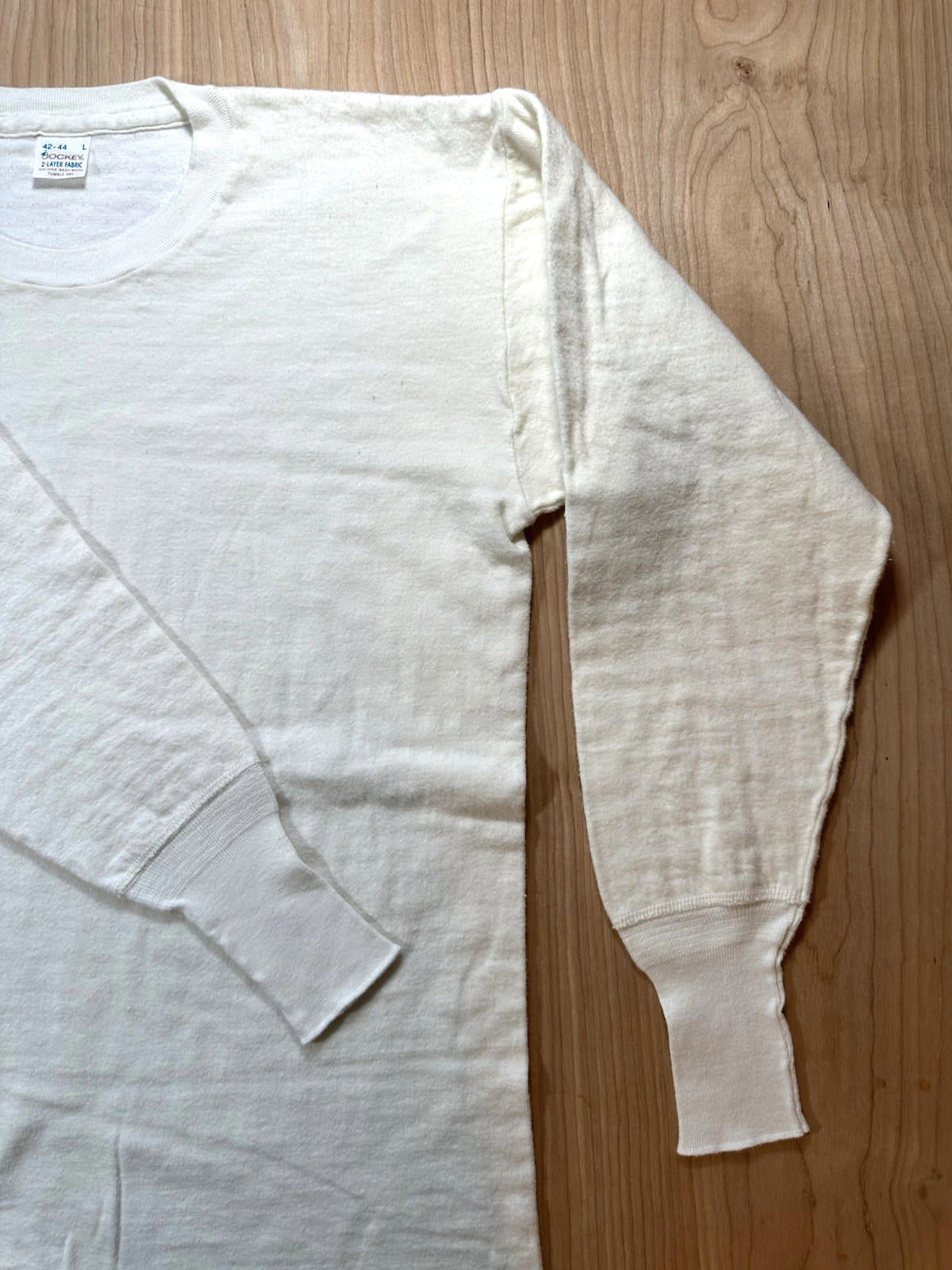 vintage 60's JOCKEY 2-LAYER FABRIC thermal LONG SLEEVE gorpcore LONG JOHNS large