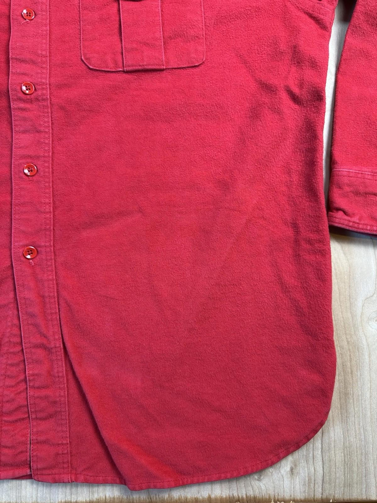 vintage 70's EDDIE BAUER red FLANNEL button up XTRA LARGE preppy GORPCORE