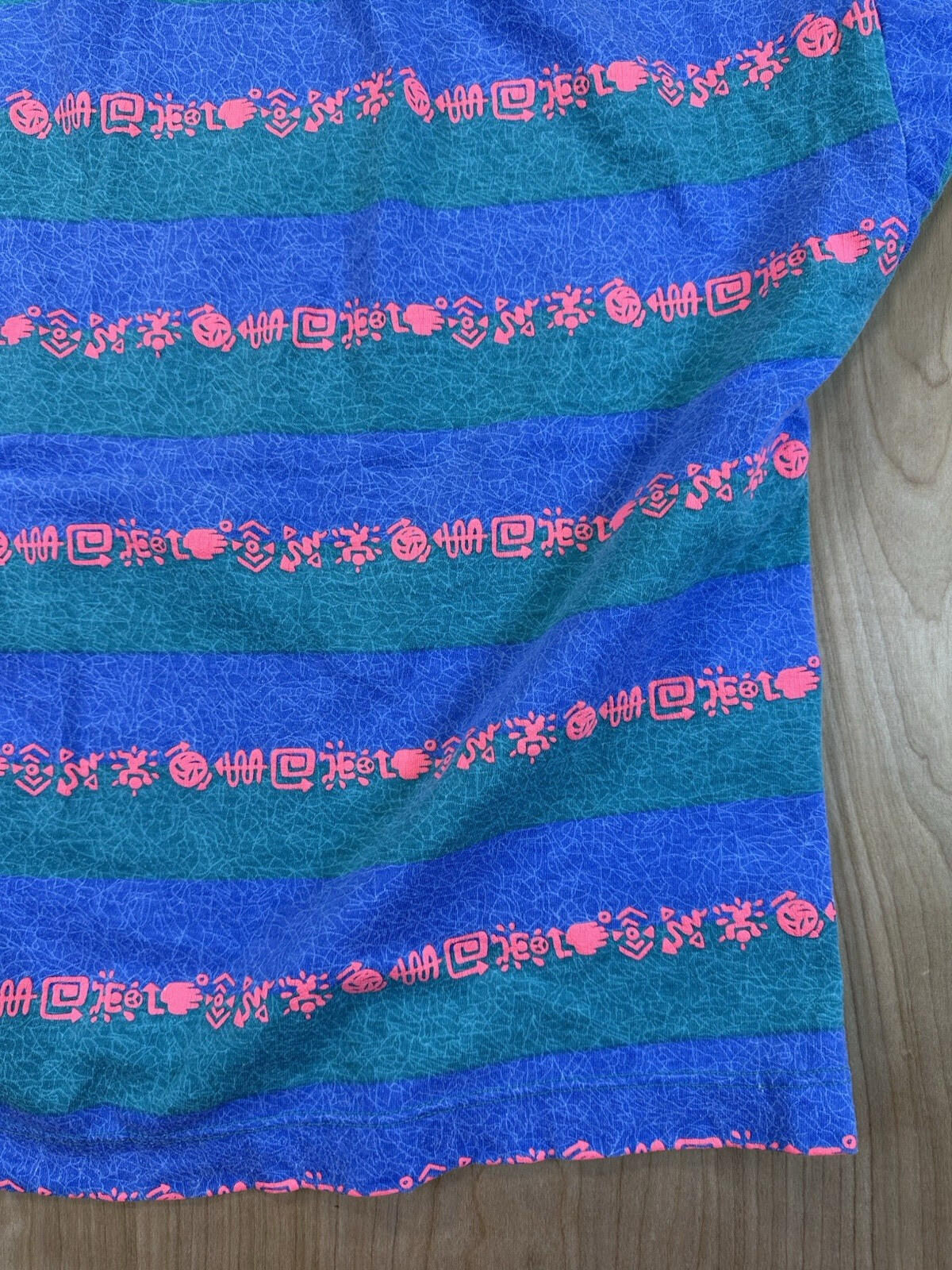 vintage 80'S SURF GEAR shirt PUFFY INK striped SKATEBOARDING punk XL stussy ish