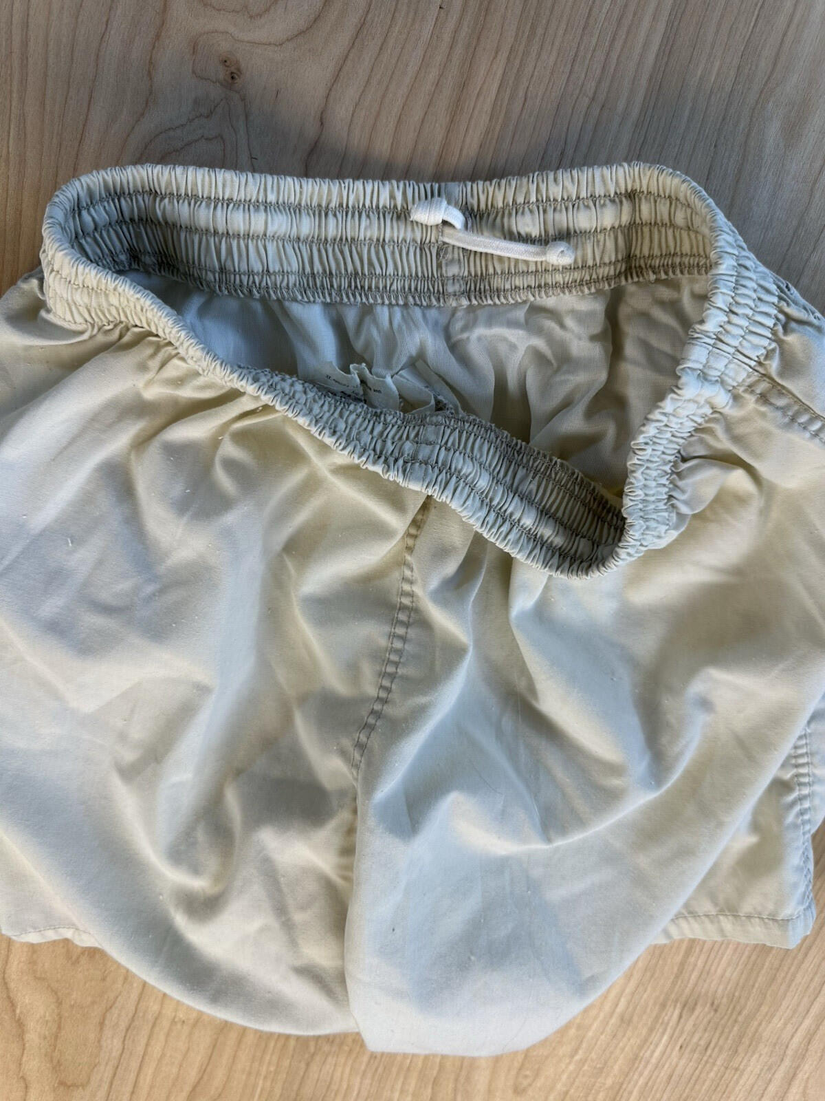 vintage 1980 military NAVY TRUNKS bathing suit STENCILED size MED vanderbuilt co