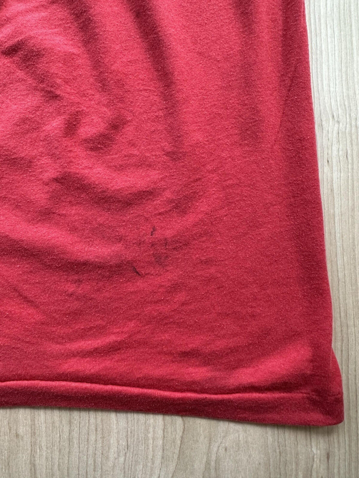 vintage 1980's CAMP T SHIRT screen stars DEERFOOT LODGE 3000-12 red shirt large