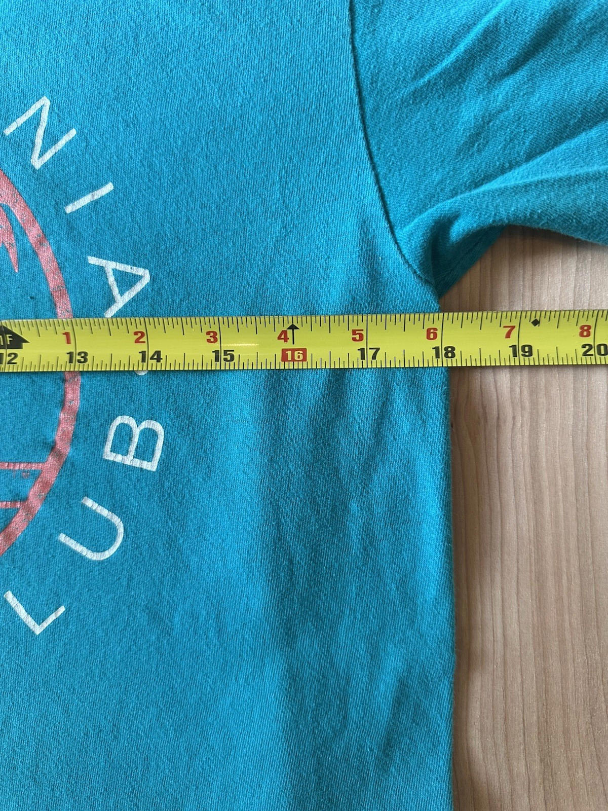 vintage 80's CALIFORNIA COAST CLUB t shirt TEAL & PINK single stitch BEEFY T op