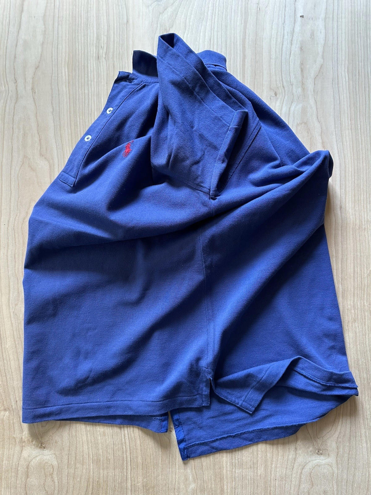 vintage 1970's RALPH LAUREN POLO shirt BLUE small CLEAN