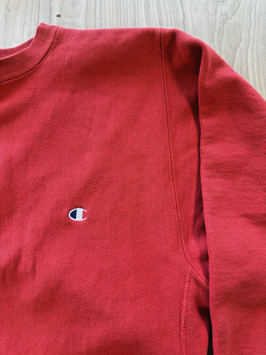 CHAMPION reverse weave LARGE made in USA 90's VINTAGE red