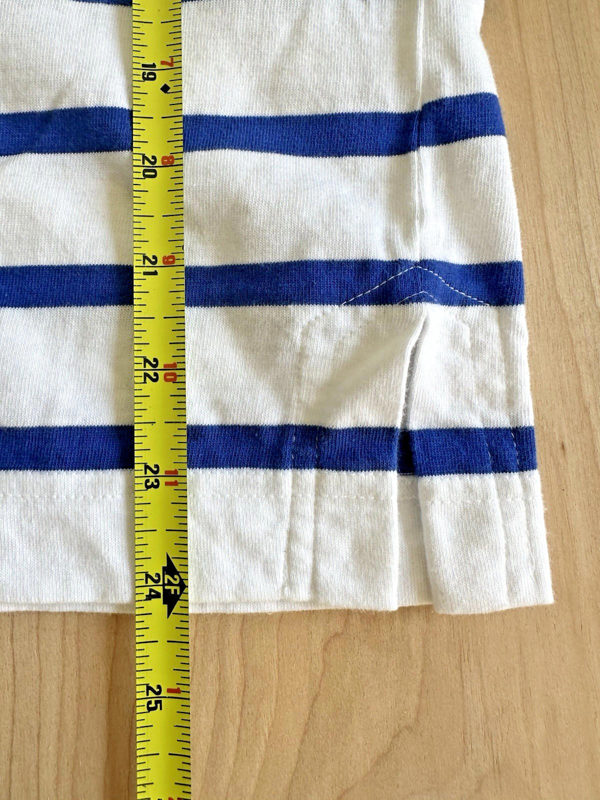 1980's liz clairborne sailor stripe tee 100% cotton preppy nautical small