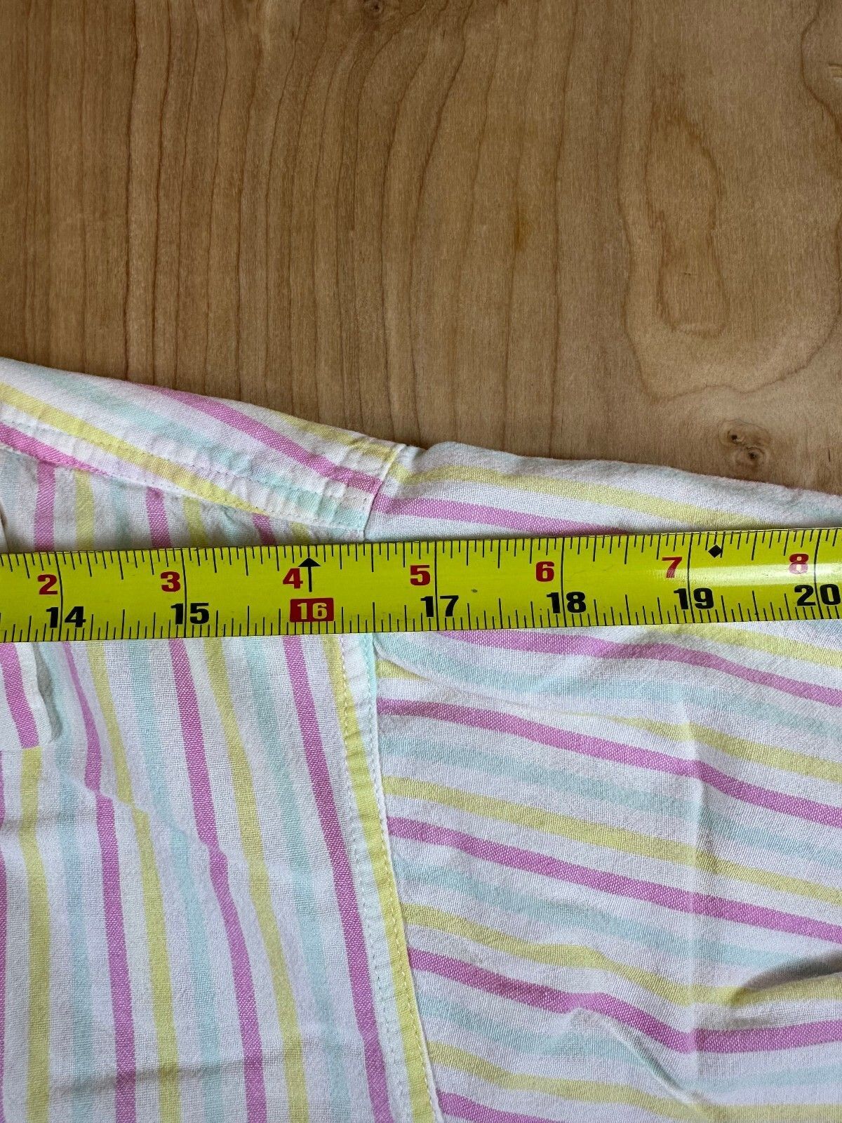 Vintage 80s Harrison Sport Striped Button down shirt large cotton camp collar