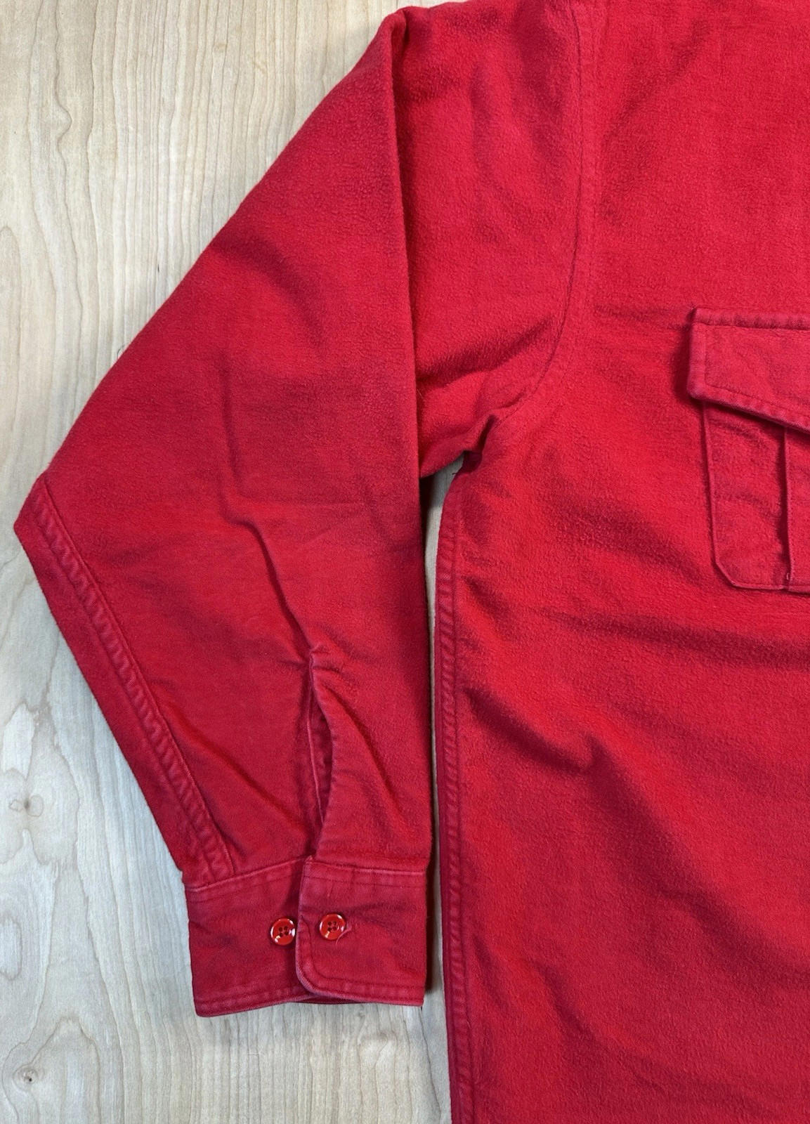 vintage 70's EDDIE BAUER red FLANNEL button up XTRA LARGE preppy GORPCORE