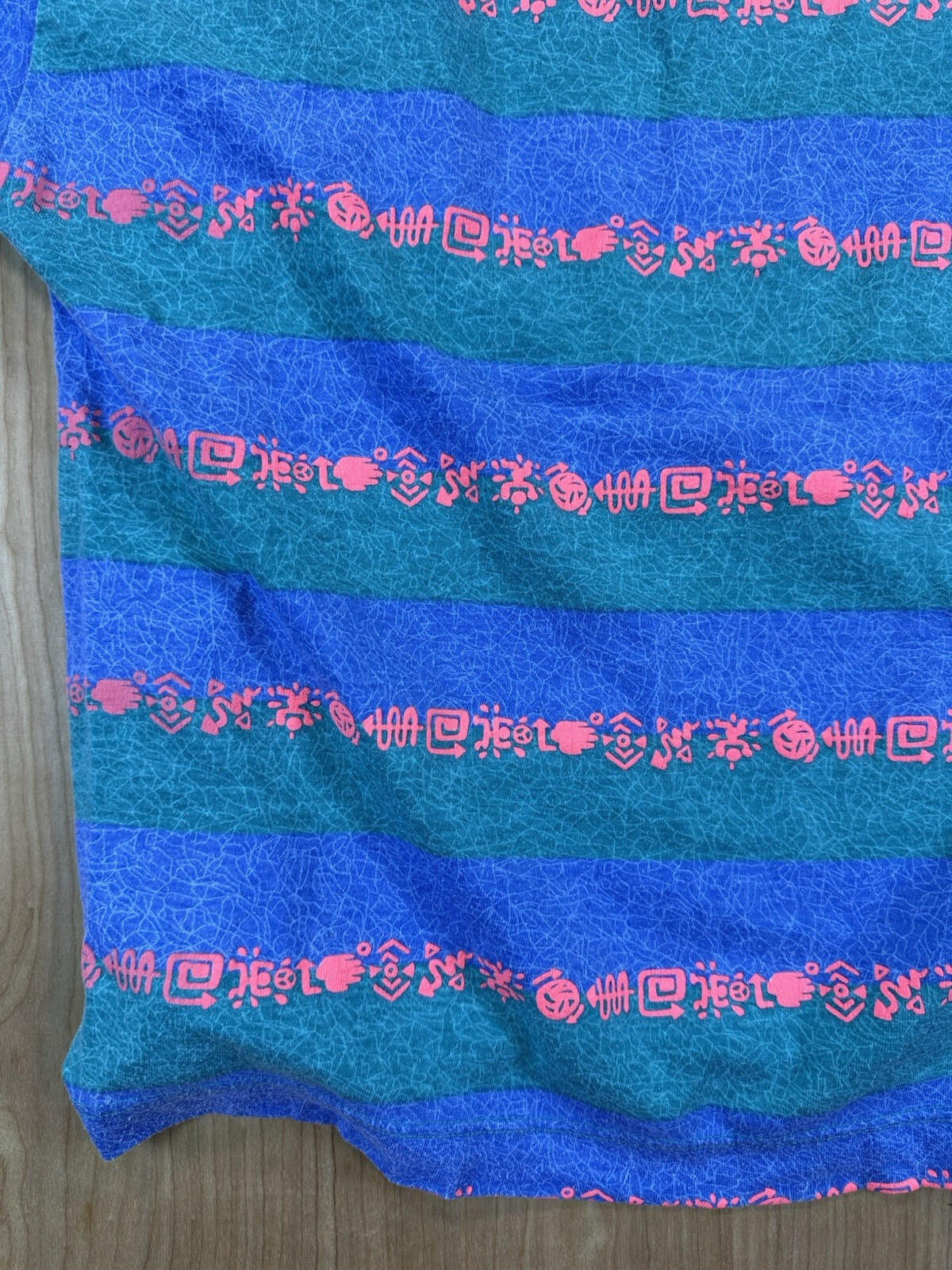 vintage 80'S SURF GEAR shirt PUFFY INK striped SKATEBOARDING punk XL stussy ish