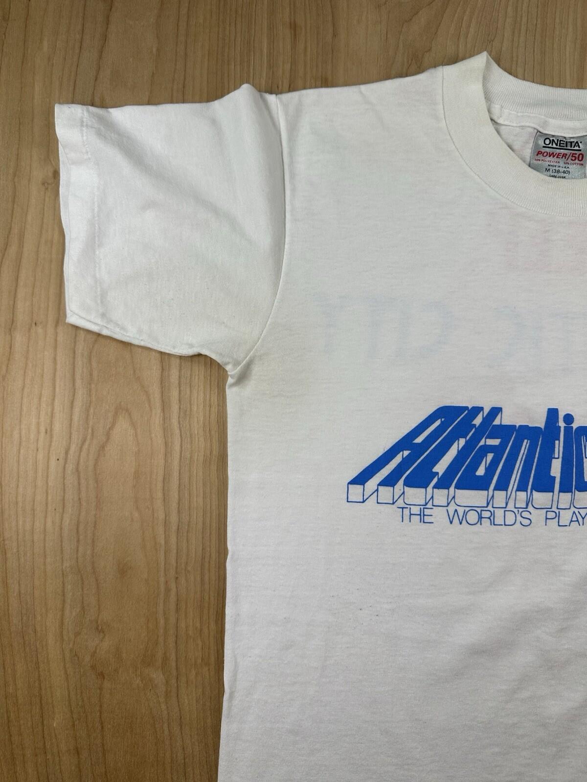 vintage 80's ATLANTIC CITY t shirt KEEP A.C. CLEAN size MEDIUM new jersey