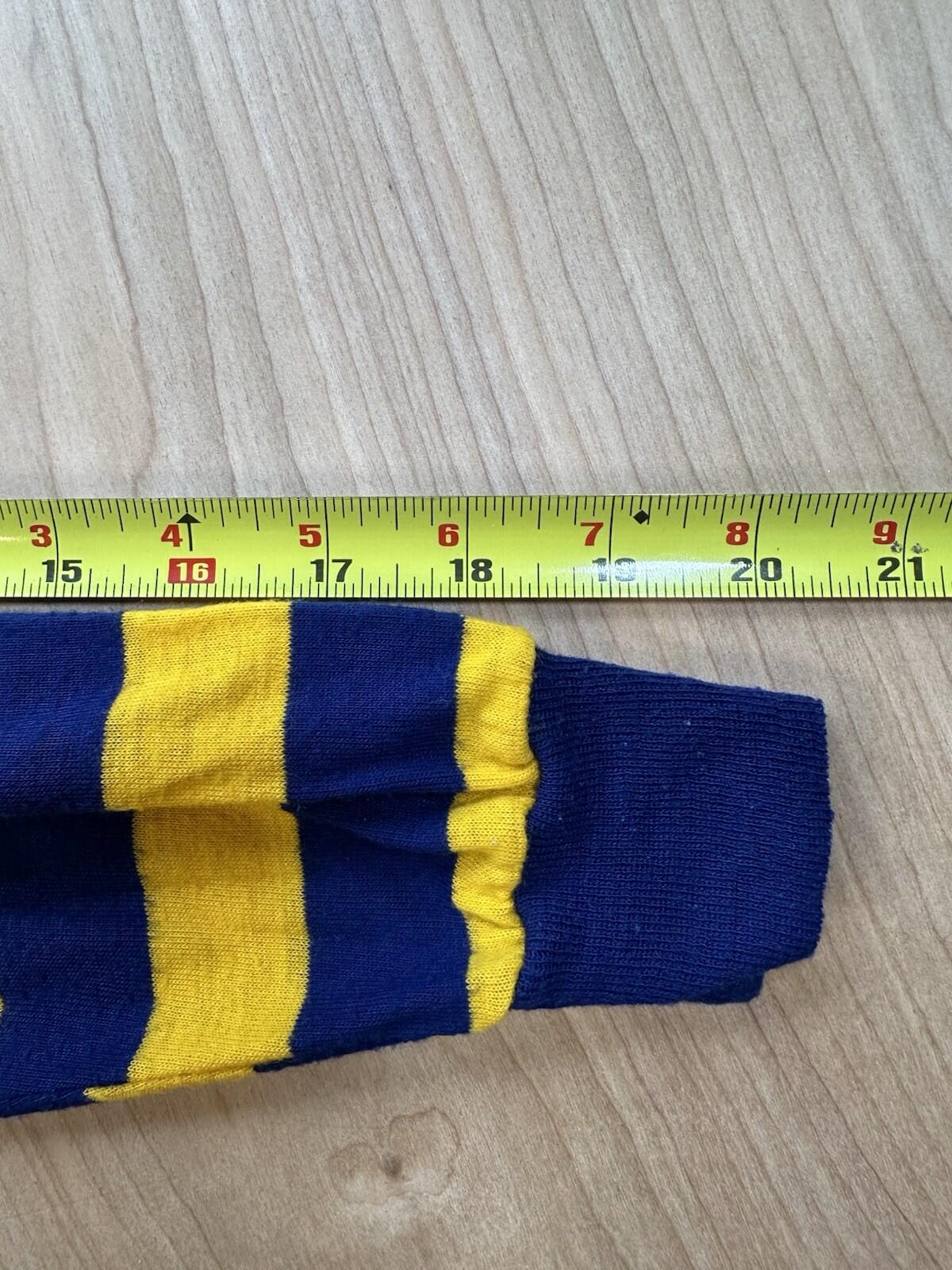 vintage 70's childrens RUGBY blue and yellow SEARS boys PERMA-PREST preppy