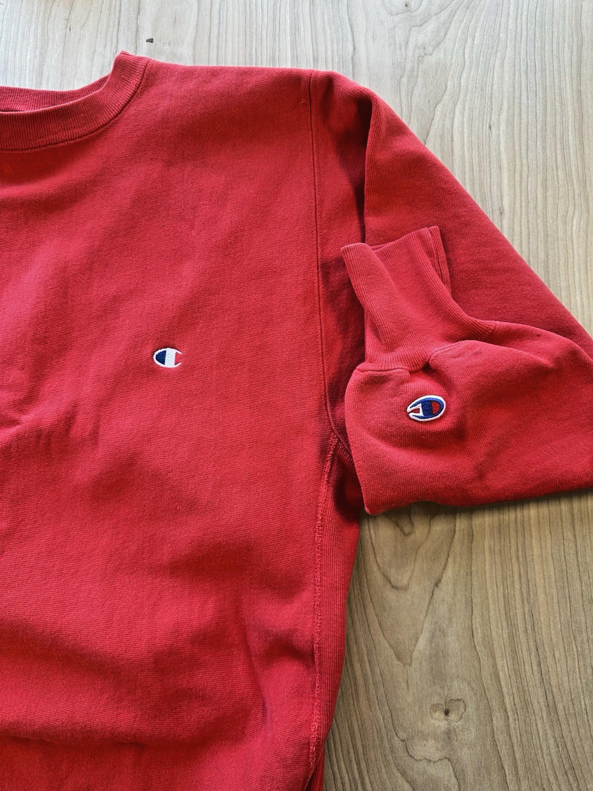 CHAMPION reverse weave LARGE made in USA 90's VINTAGE red