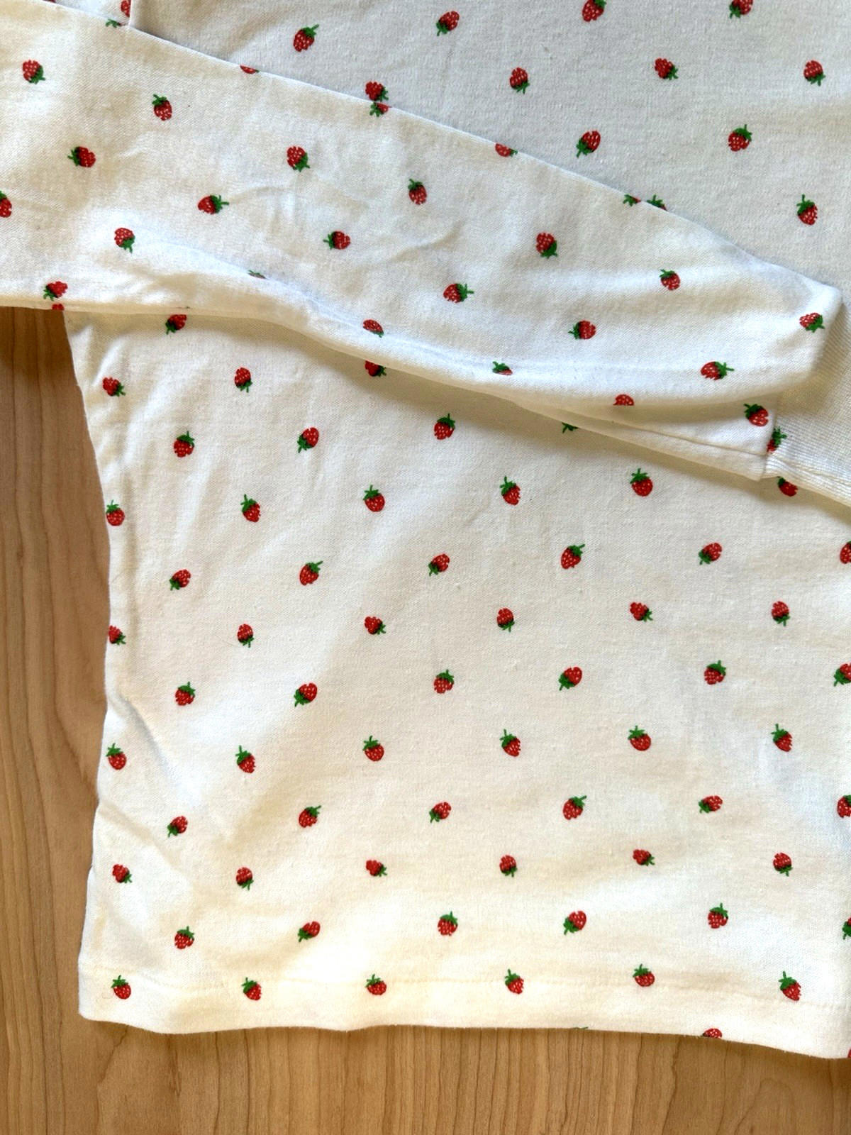 vintage 80's strawberries TURTLE NECK trousers up GIRLS mod LARGE new wave PREP