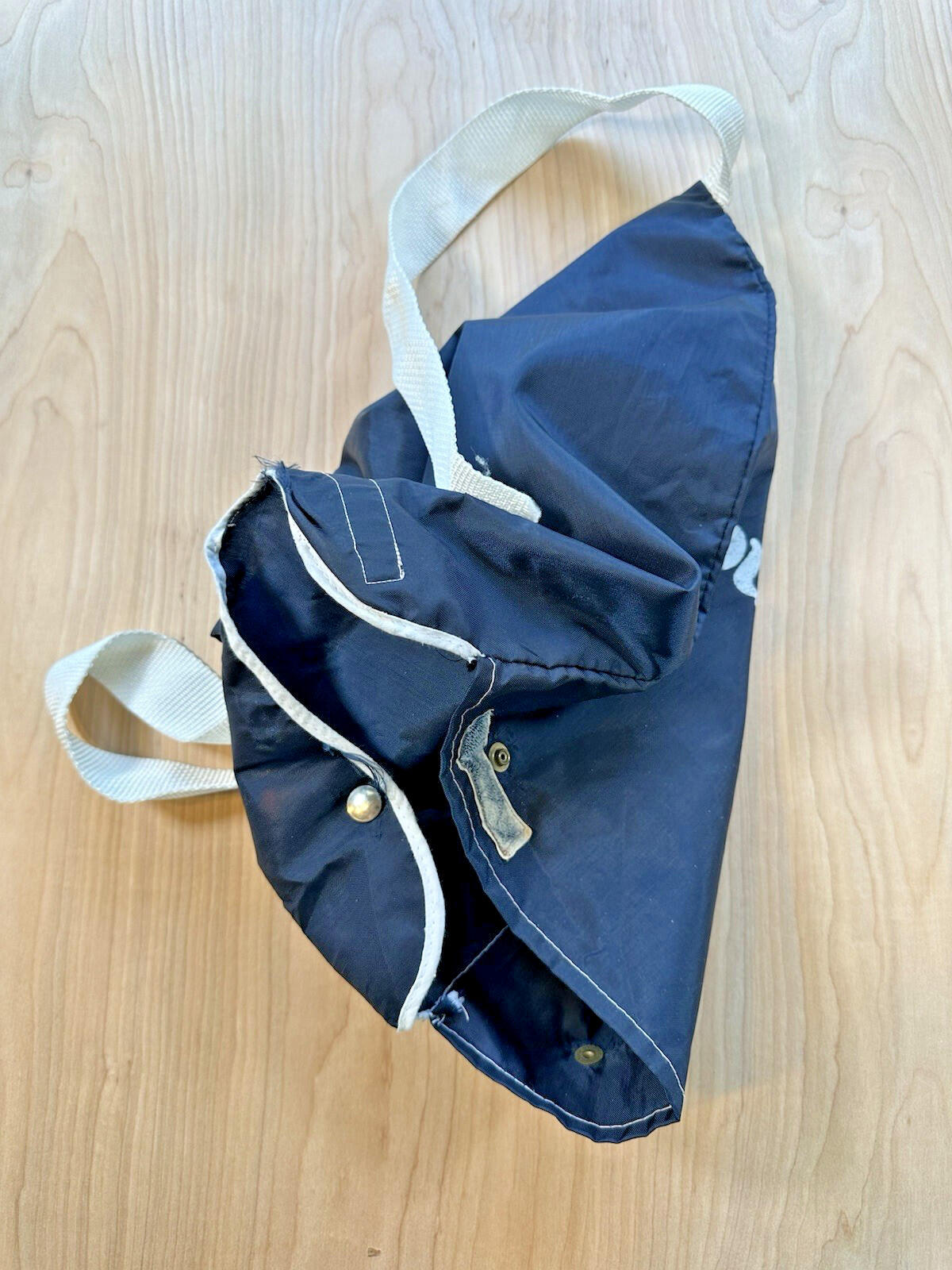 Vintage McDONALDS Nylon PROMO Backpack Bag Navy Blue ☆ Me I'm the One!