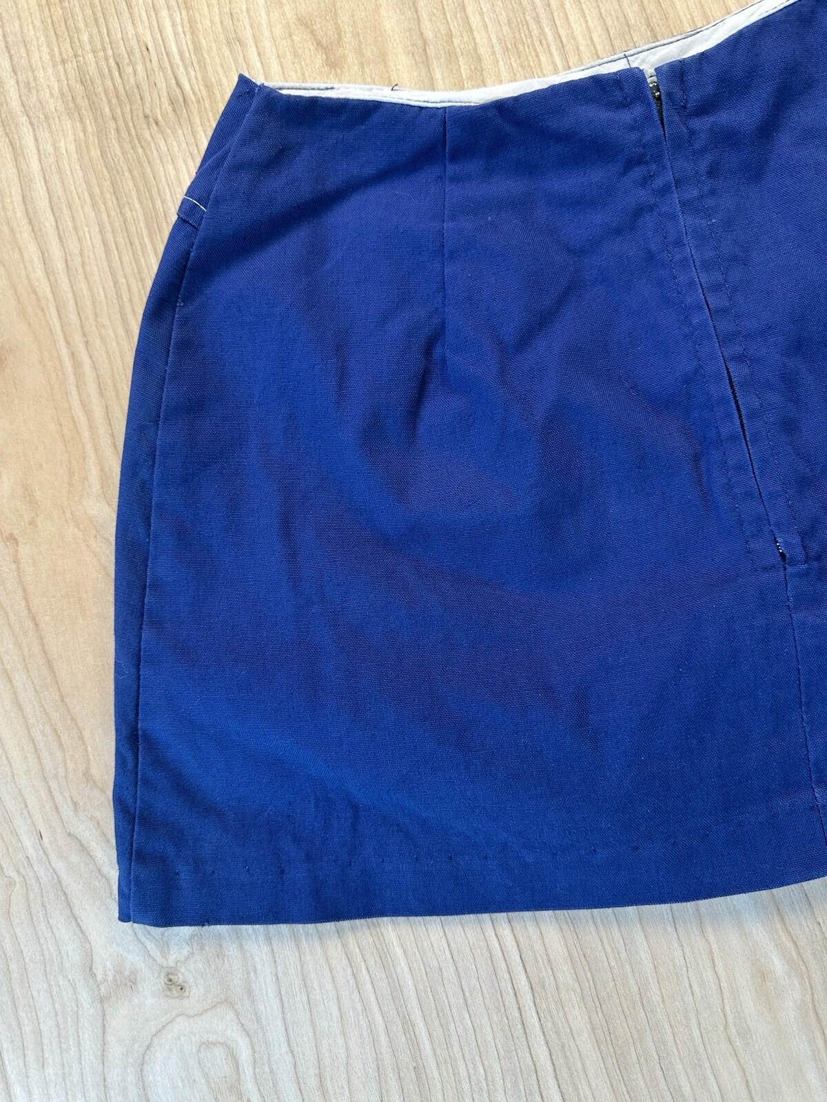 vintage 80's NAUTICAL blue ANCHOR embroidered SKORT/MINI DRESS 25" waist