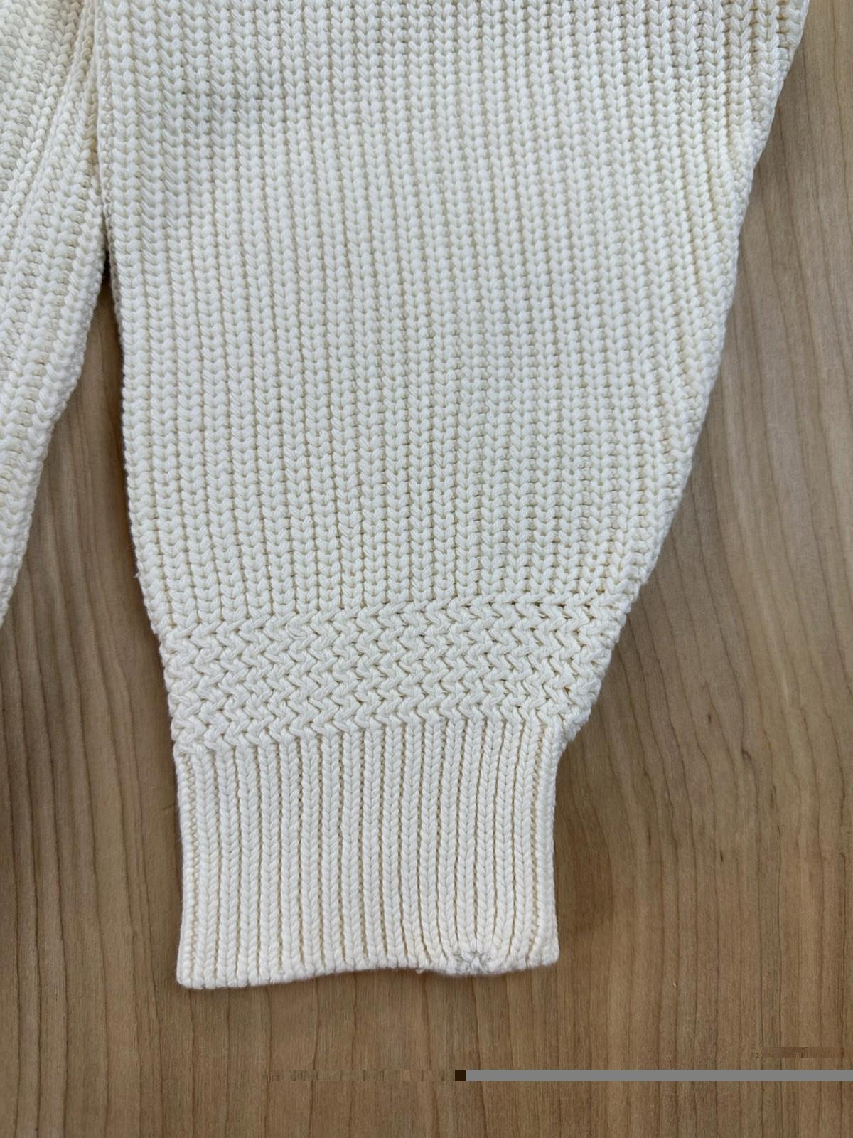 vintage 80's EDDIE BAUER henly SWEATER ribbed LARGE cotton FISHERMAN preppy