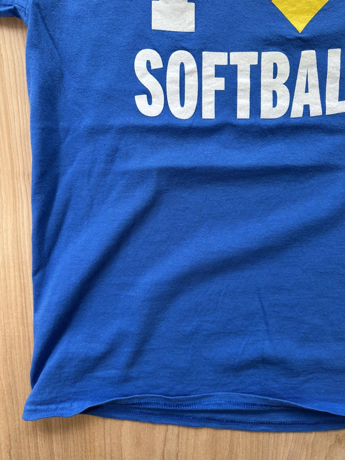 vintage DUKE UNIVERSITY i love SOFTBALL t shirt MEDIUM blue COTTON