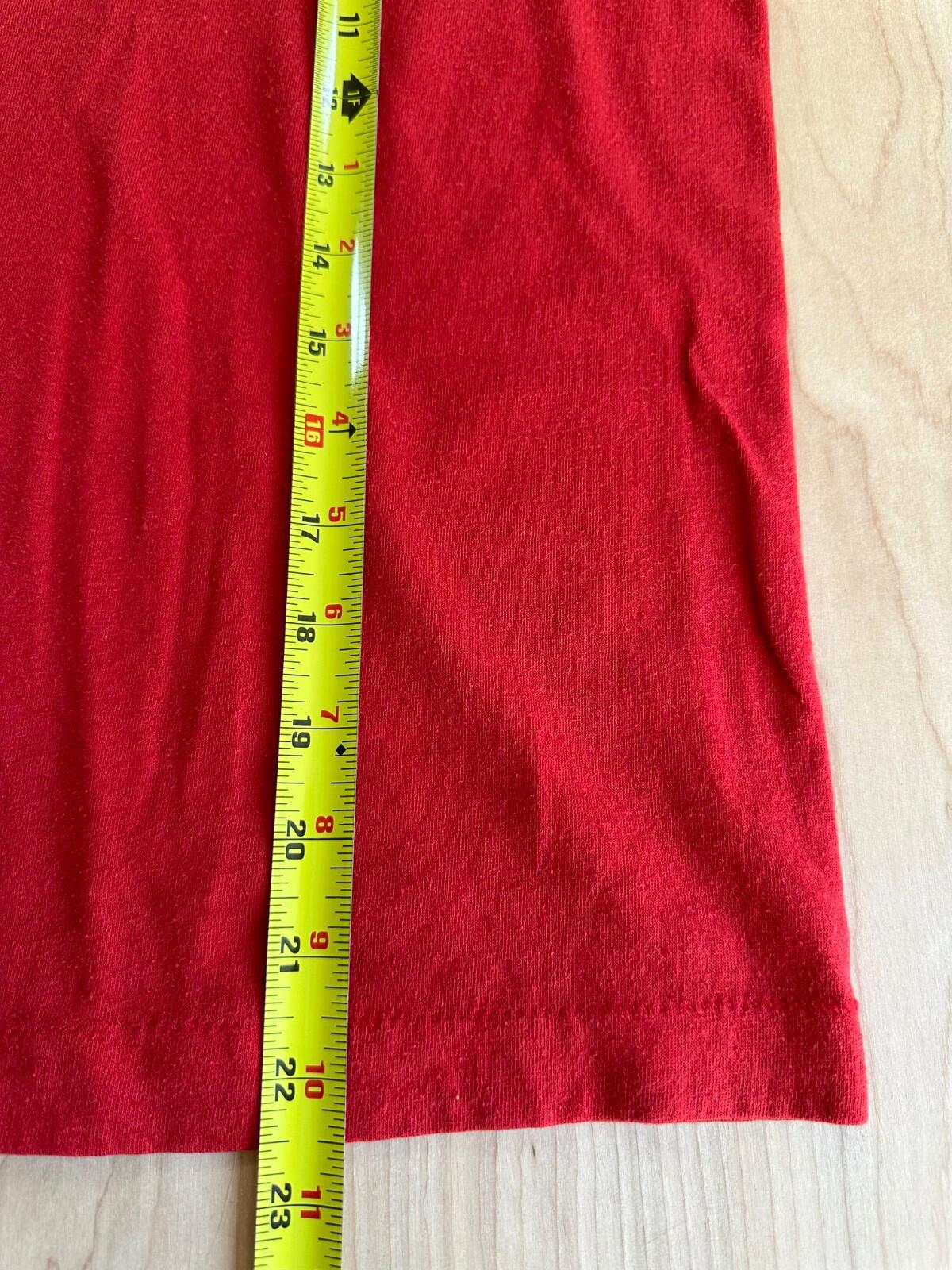 coca cola single stitch vintage distressed small red t shirt 1980's