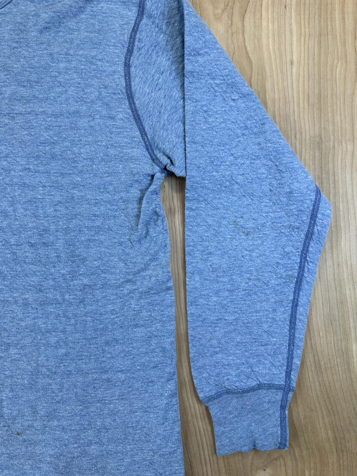 vintage 80's DUOFOLD blue XTRA LARGE longsleeve WORK WEAR preppy GORPCORE