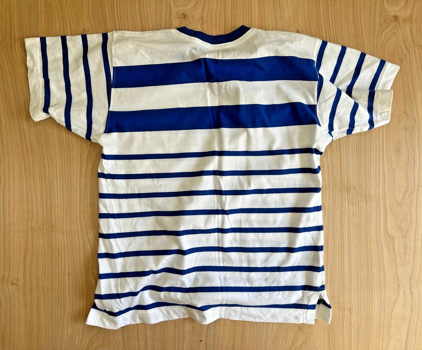 1980's liz clairborne sailor stripe tee 100% cotton preppy nautical small
