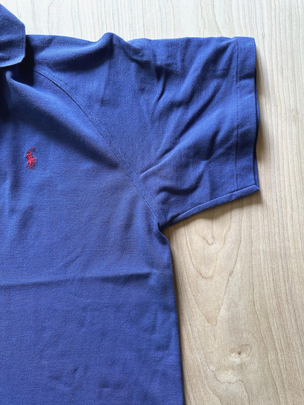 vintage 1970's RALPH LAUREN POLO shirt BLUE small CLEAN