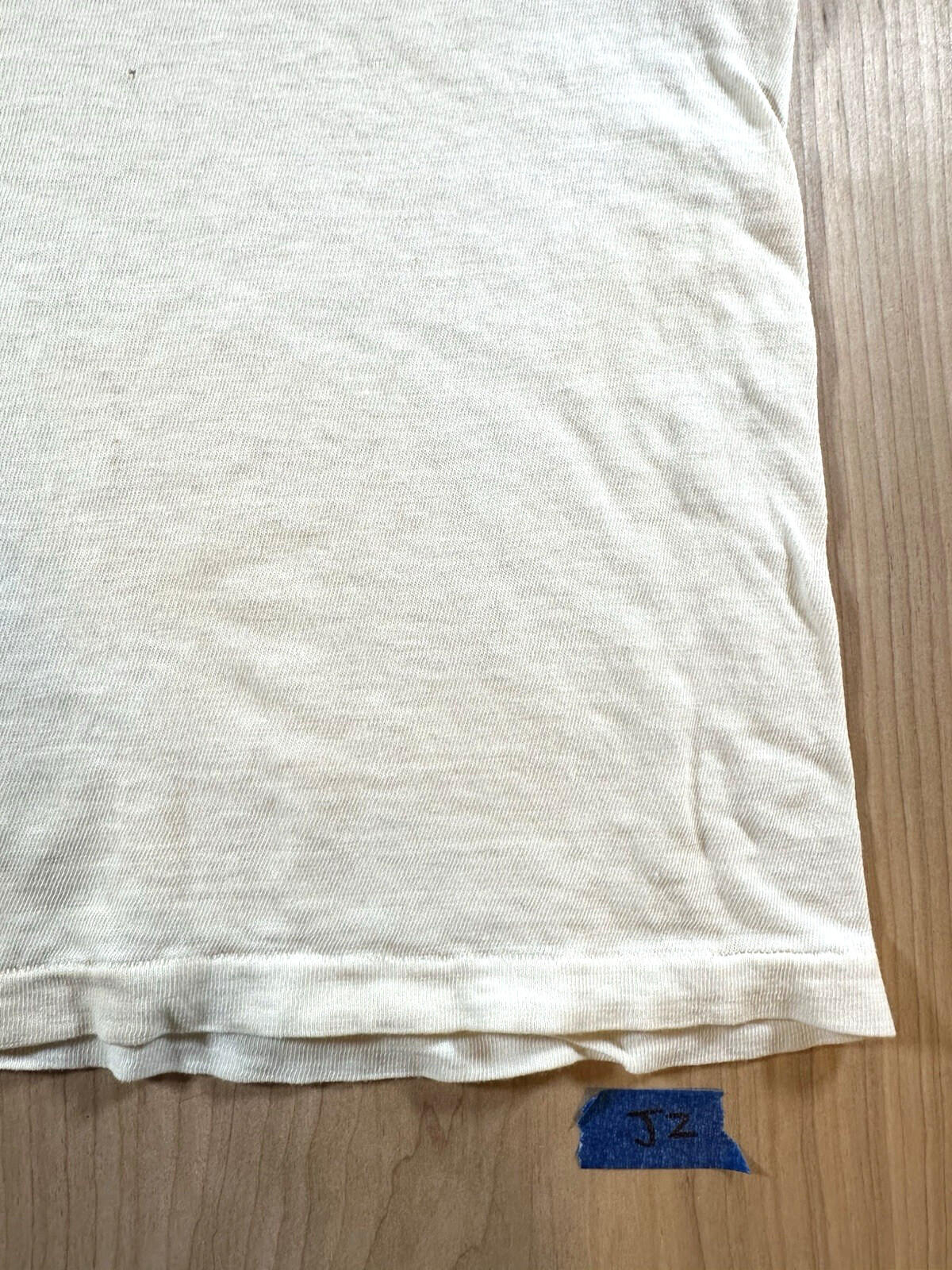 vintage 60's JOCKEY UNDERSHIRT v neck SHREDDED worn PATINA torn MEDIUM j2