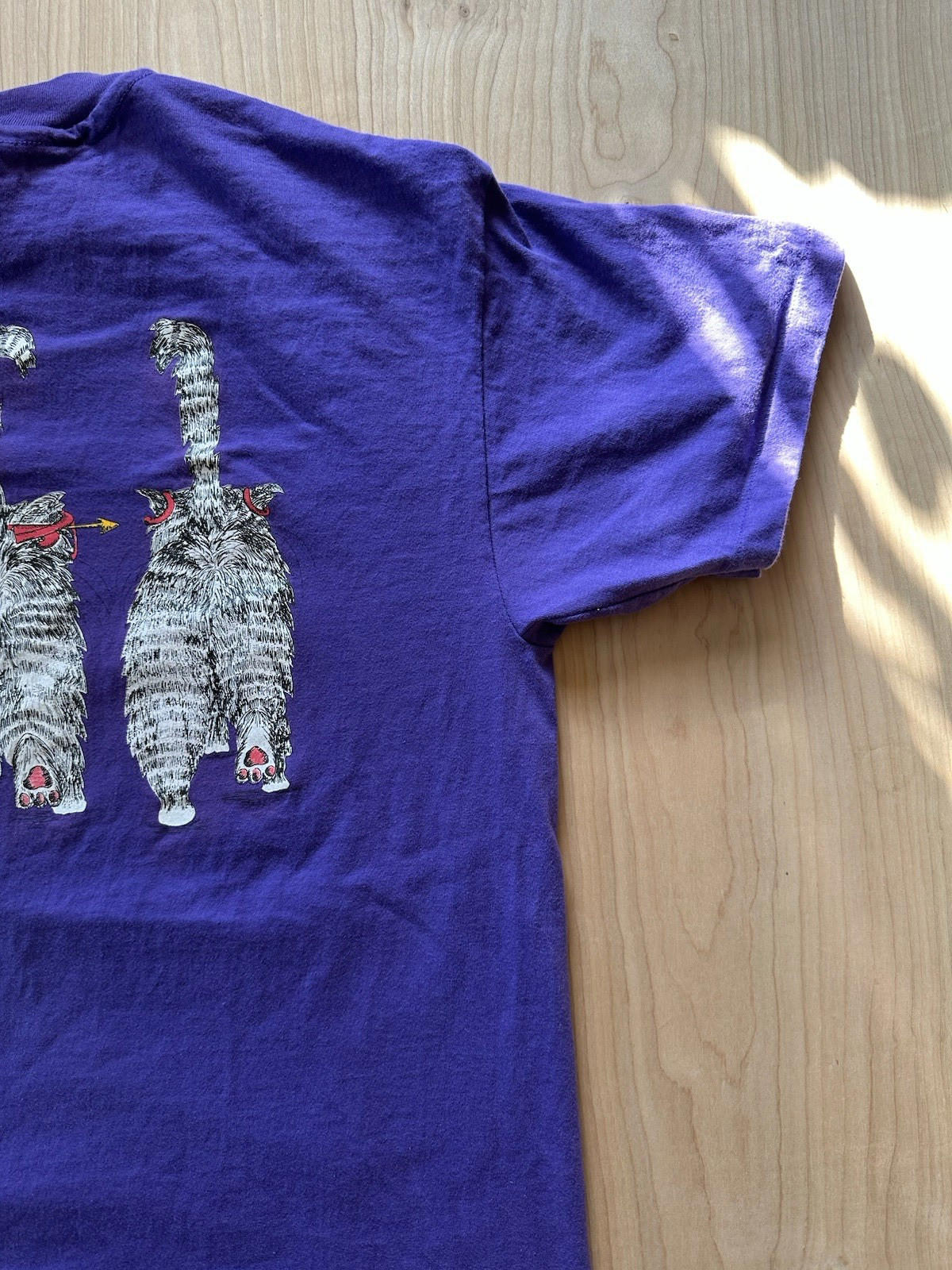 vintage 90's get serious CAT SHIRT three kitties in glasses and ties XL cartoon