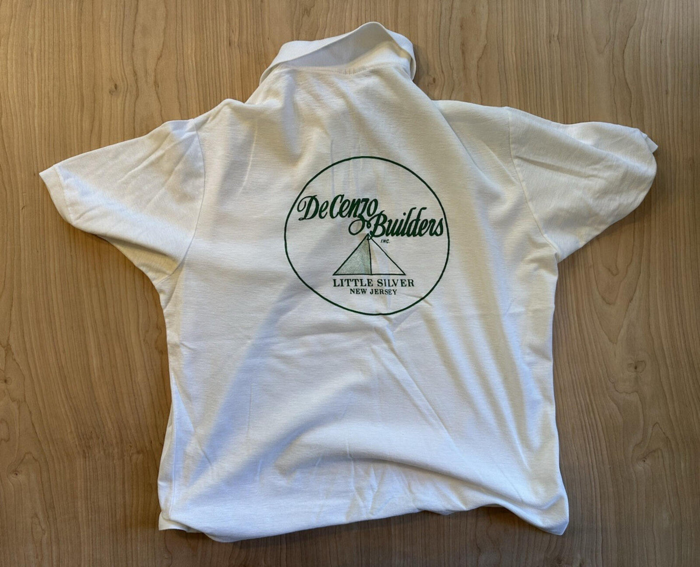 vintage 90's LITTLE SILVER NJ embroidered name WHITE POLO trades work wear