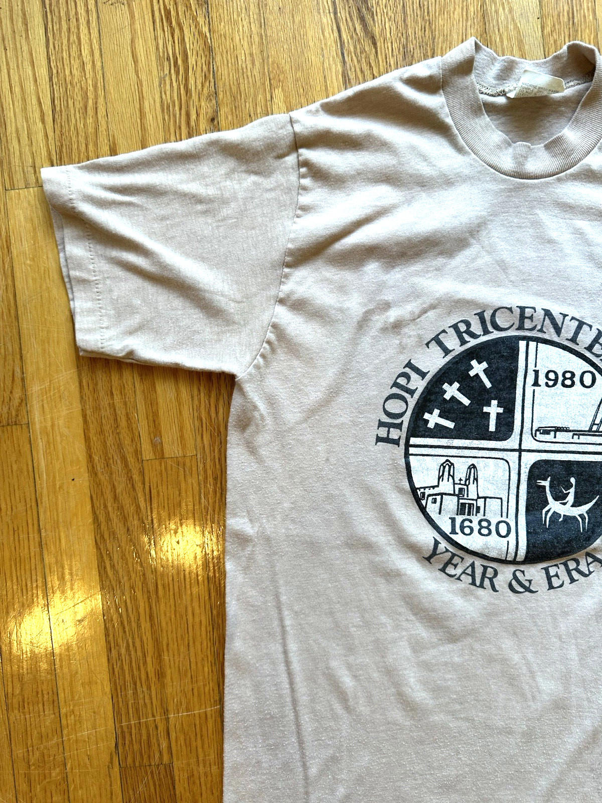 vintage 1980 HOPI INDIAN tricentennial T SHIRT single stitch MEDIUM rare