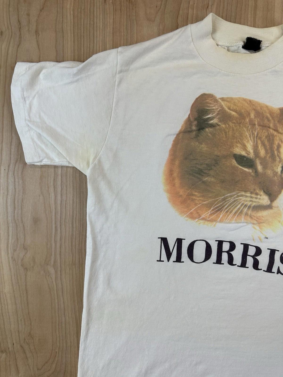 vintage 80's MORRIS THE CAT t shirt HEAVY COTTON bvd TAG single stitch indie