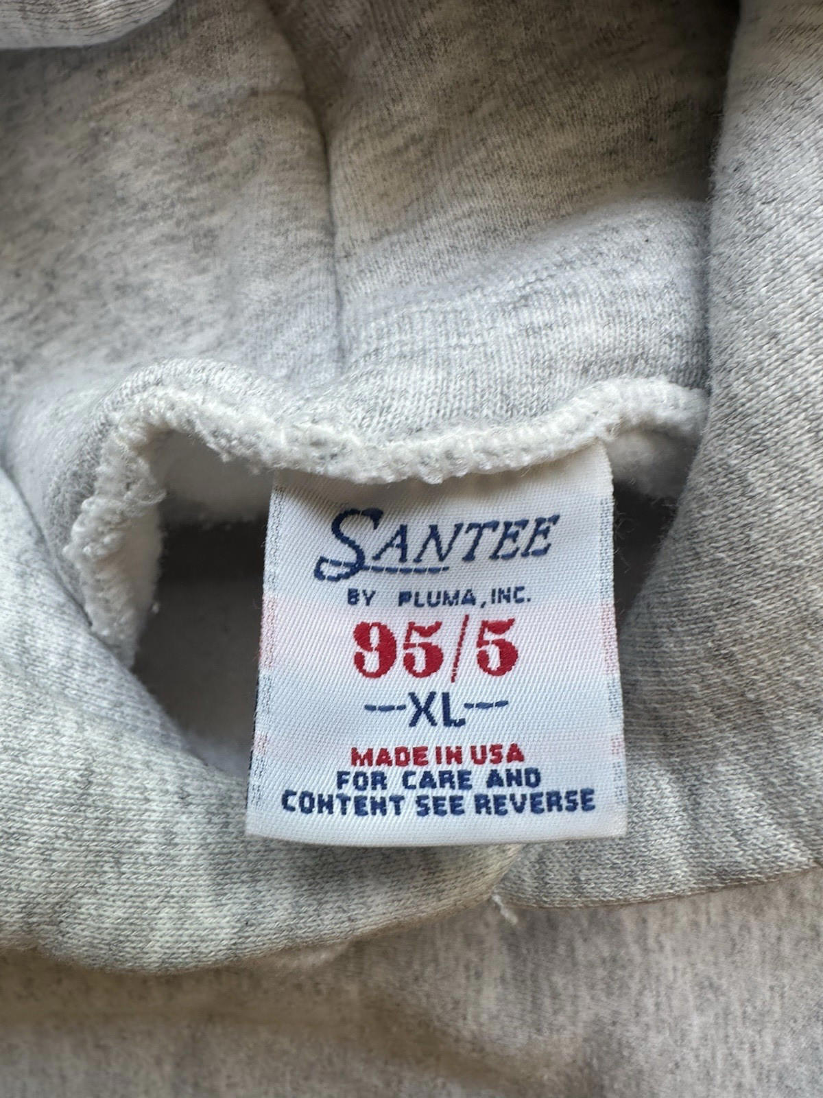 vintage 1980's TRINITY SCHOOL FENCING TEAM double lined HOODED SWEATSHIRT santee