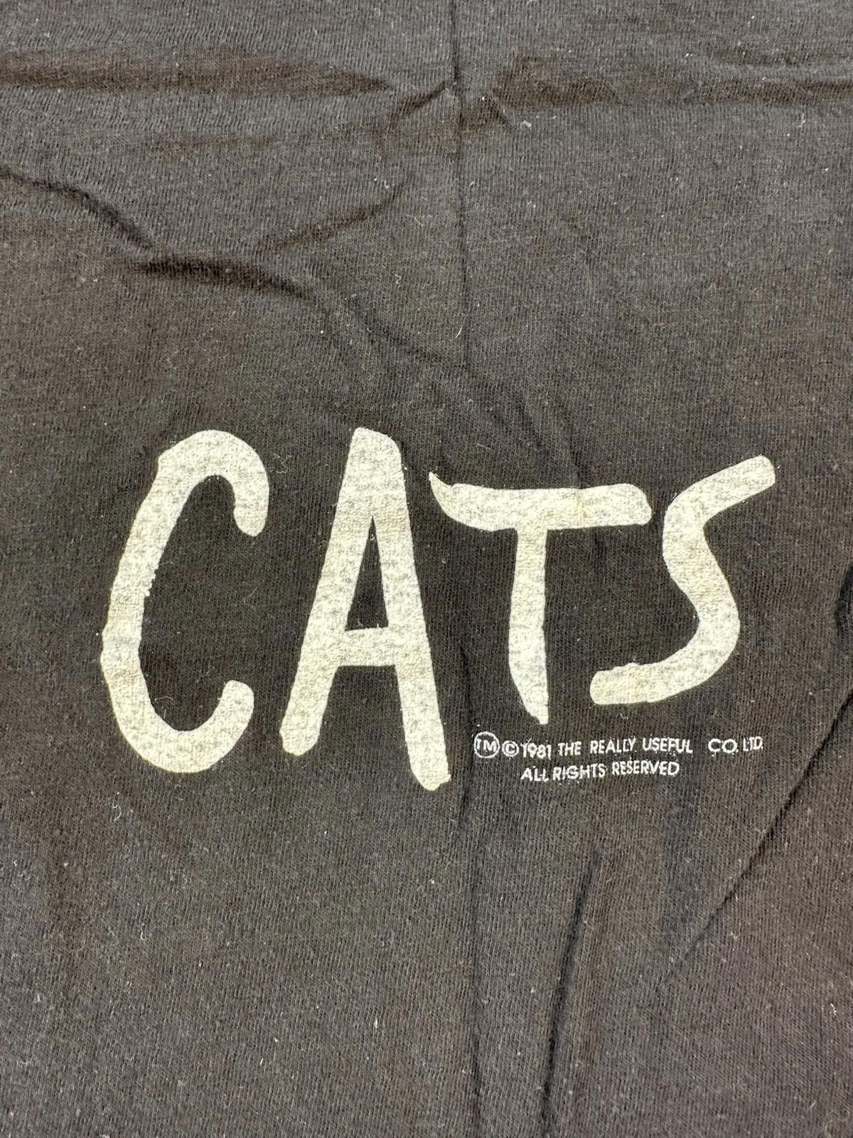 vintage 1981 CATS broadway musical DEADSTOCK T SHIRT screen stars NEVER WORN med