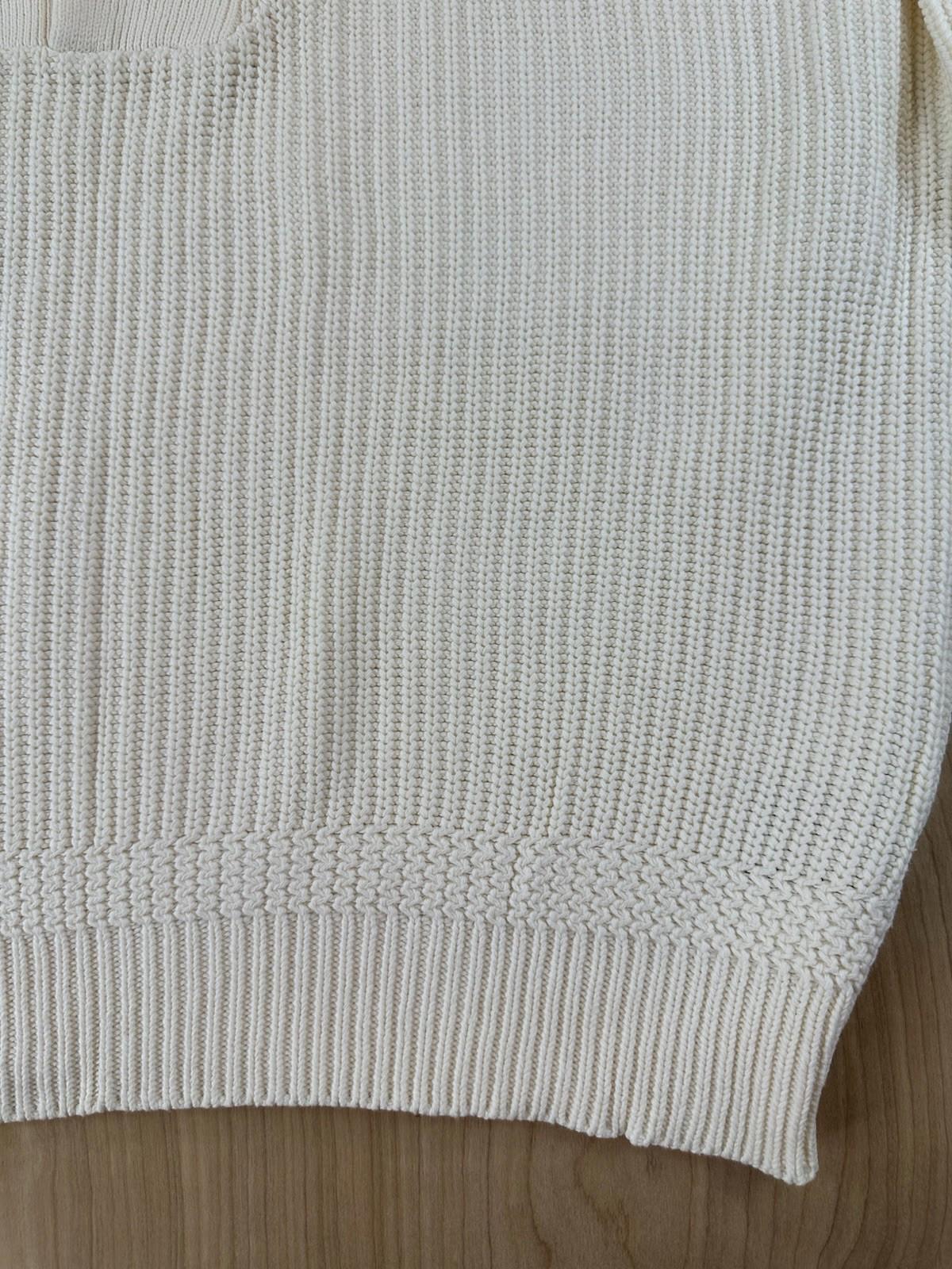 vintage 80's EDDIE BAUER henly SWEATER ribbed LARGE cotton FISHERMAN preppy