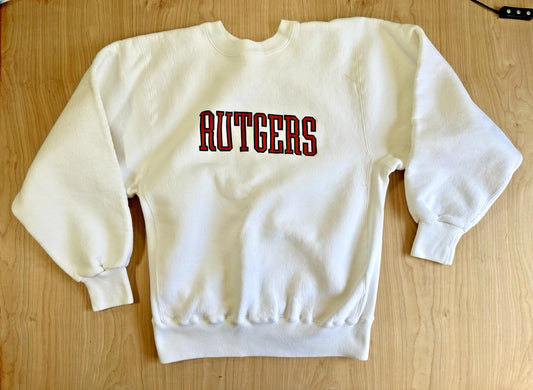 vintage 80's RUTGERS university WOLF and SONS XL Sweatshirt CHAMPION Pullover