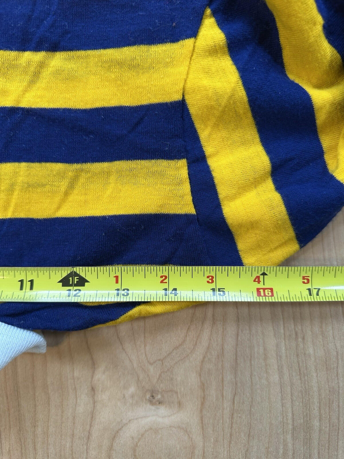 vintage 70's childrens RUGBY blue and yellow SEARS boys PERMA-PREST preppy