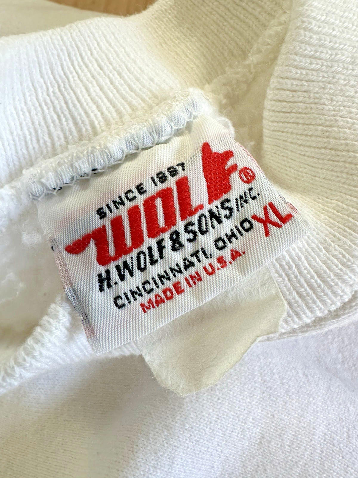 vintage 80's RUTGERS university WOLF and SONS XL Sweatshirt CHAMPION Pullover