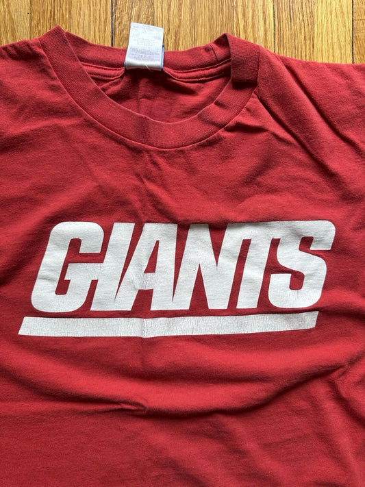 Giants Reebok Team Apparel ON FIELD shirt in red RARE NY MEDIUM football