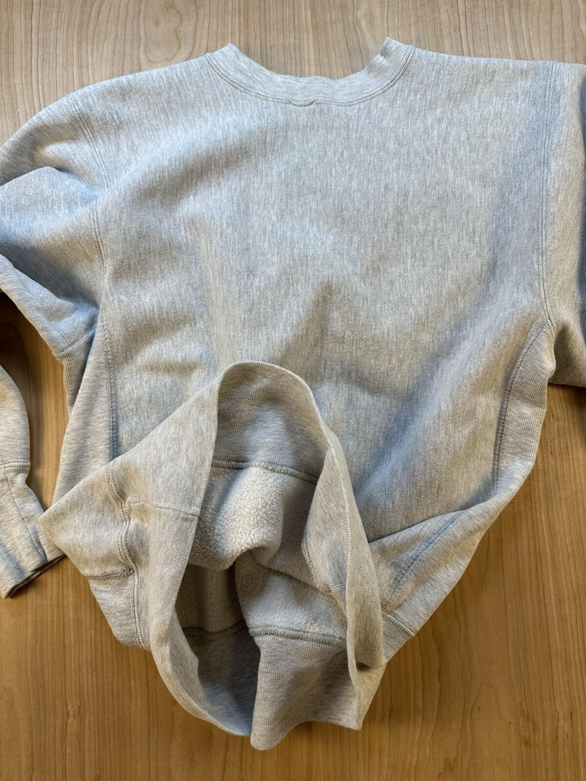 vintage 90's CHAMPION reverse weave SWEATSHIRT gray PROVIDENCE R.I. preppy LARGE