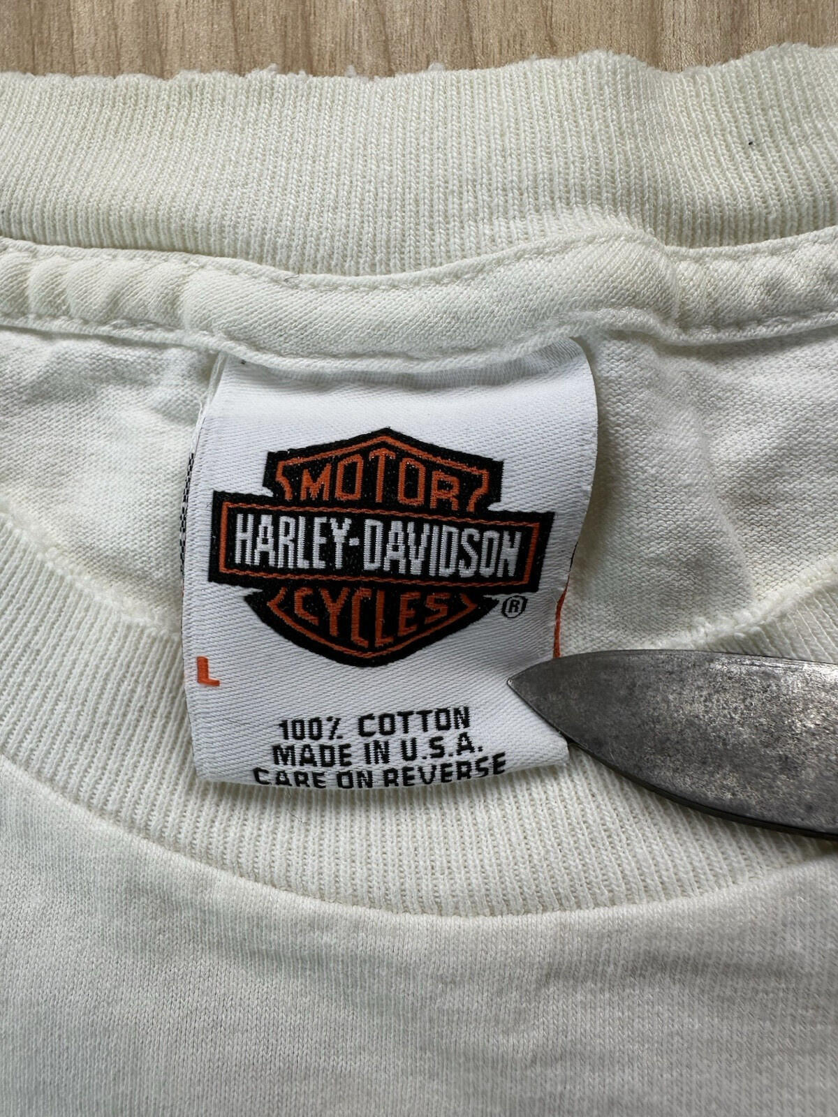 vintage 90's HARLEY DAVIDSON T SHIRT maui HAWAII made in USA shredded