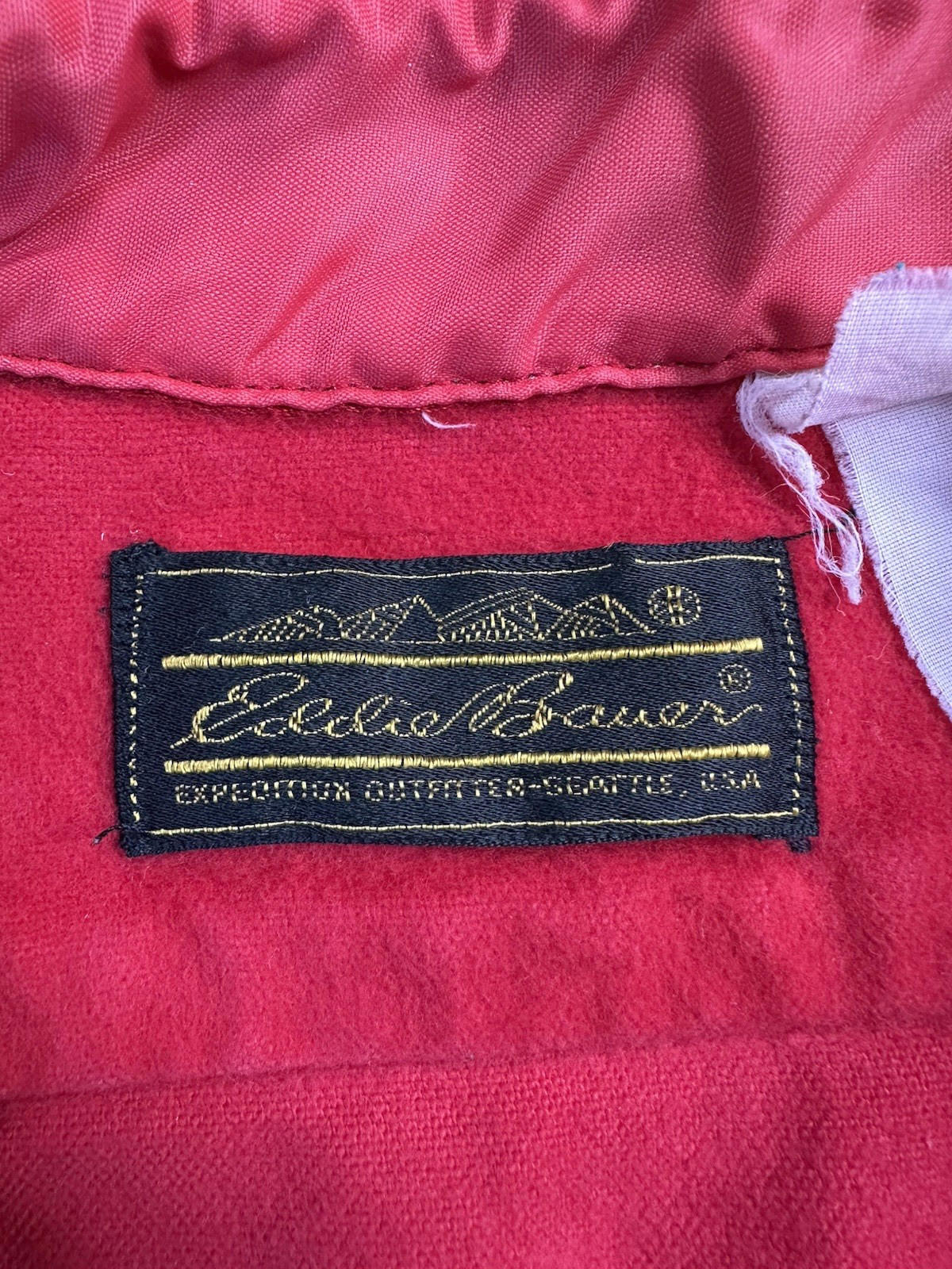 vintage 70's EDDIE BAUER red FLANNEL button up XTRA LARGE preppy GORPCORE