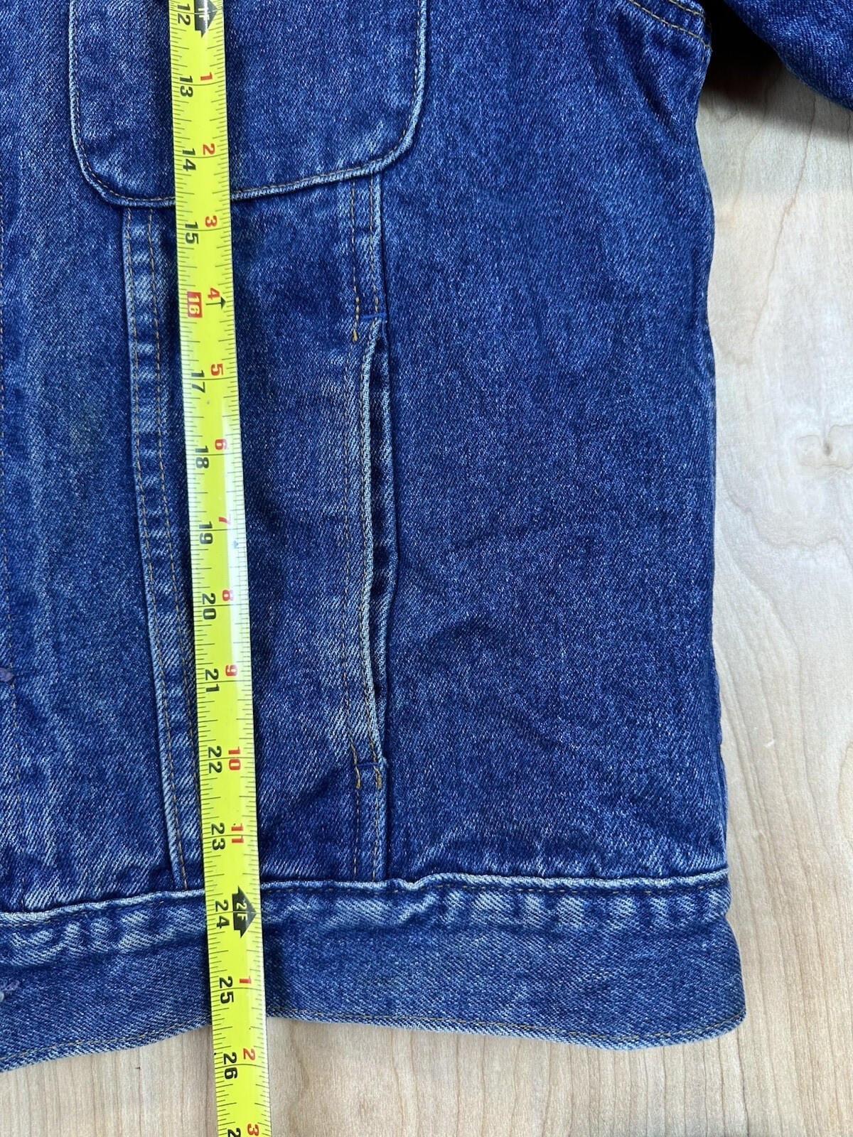 vintage 90's GAP denim jacket BUFFALO PLAID lined COUNTRY preppy MEDIUM