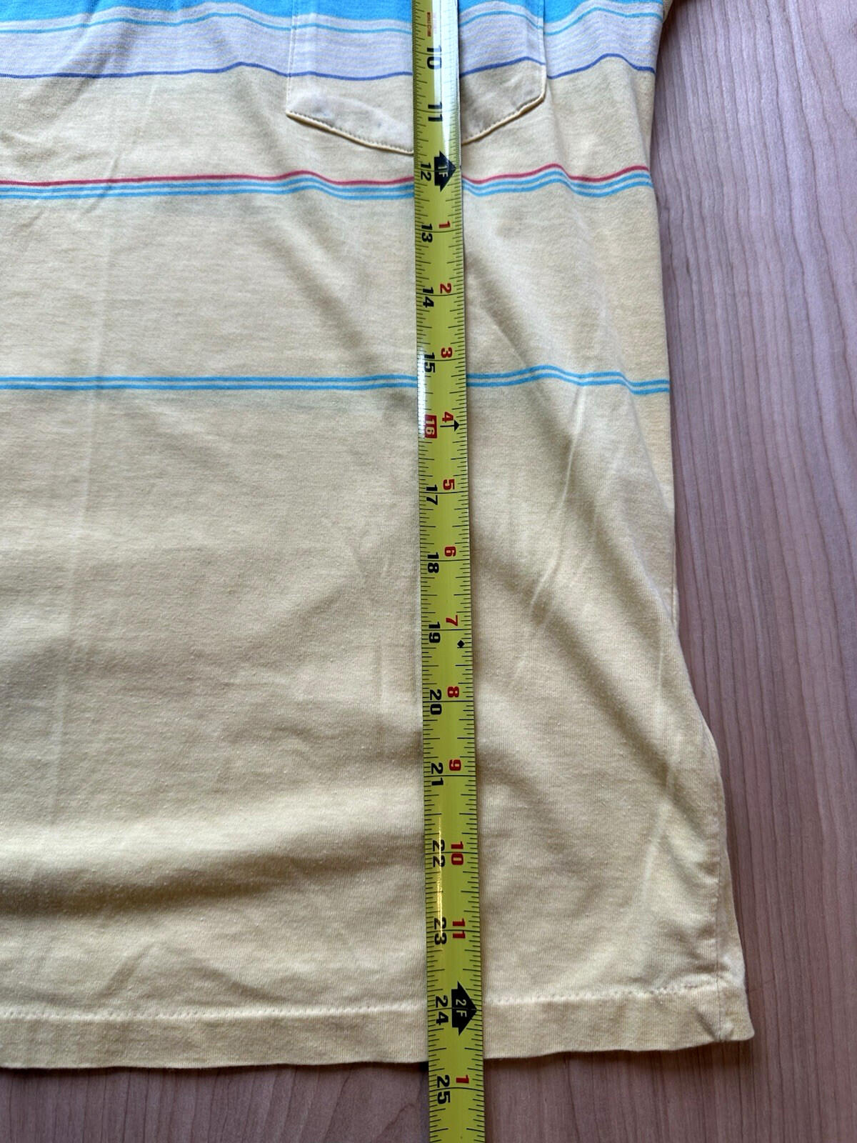 vintage PENGUINE munsingwear POLO pocket YELLOW striped prep golf indie rock