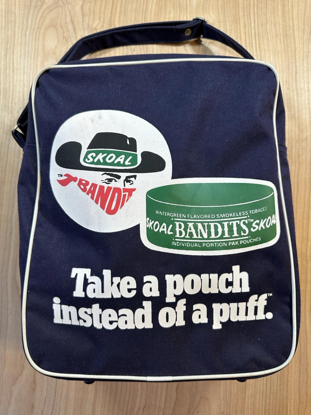 vintage 1984 NY YANKEES skoal bandits PROMOTIONAL BAG mint NEVER USED baseball