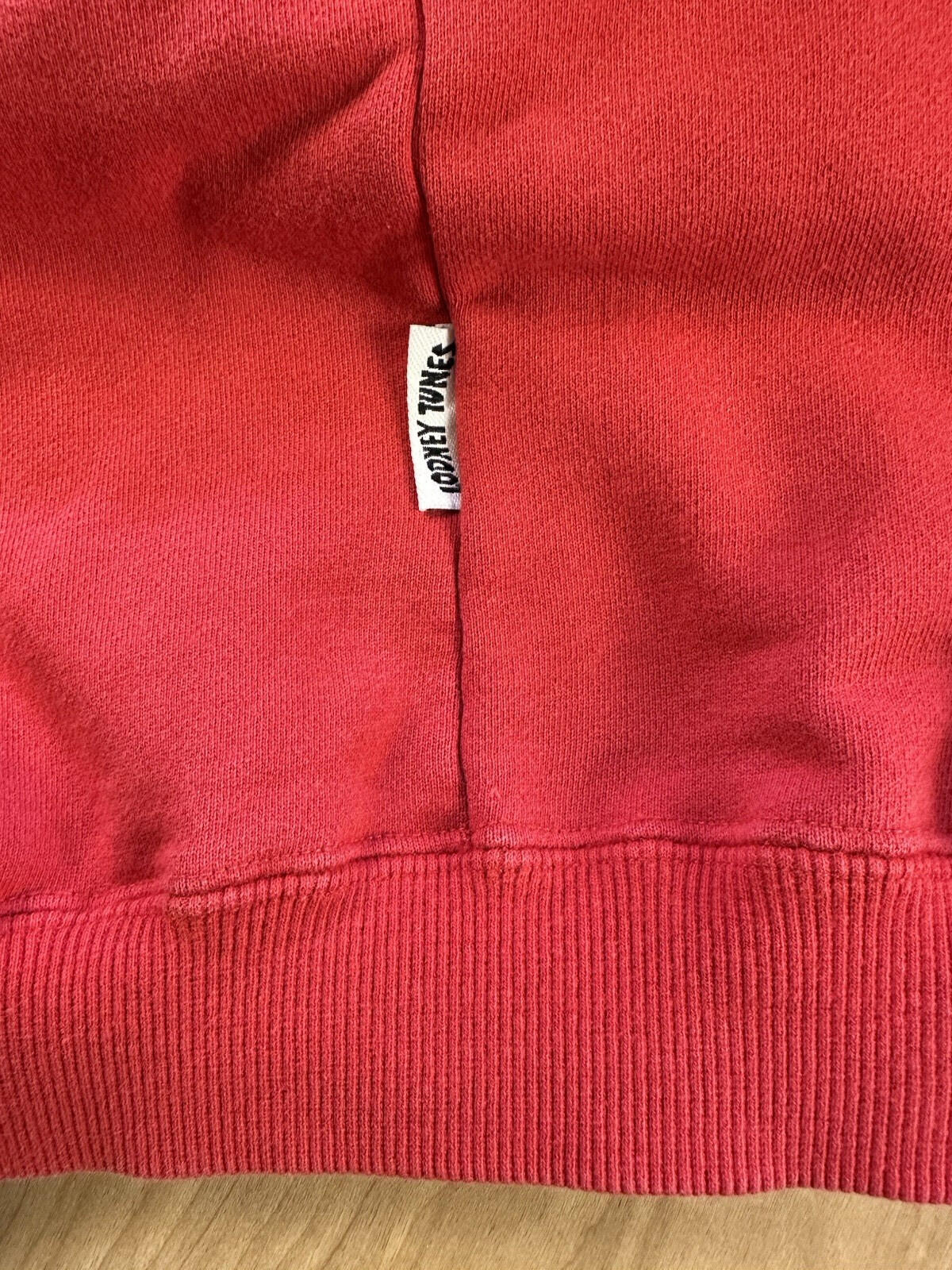 vintage 1992 LOONEY TOONS EMBROIDERED sweatshirt SAILING bugs bunny RARE red XL