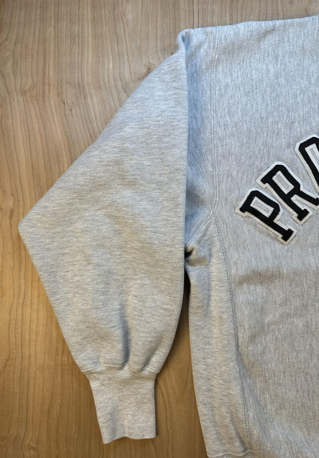 vintage 90's CHAMPION reverse weave SWEATSHIRT gray PROVIDENCE R.I. preppy LARGE
