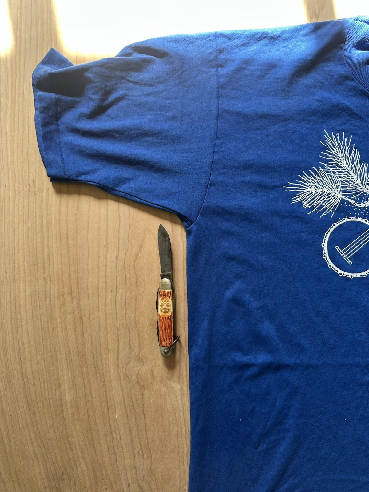 vintage 90's PINELANDS new jersey T SHIRT banjo mandolin FOLK MUSIC culture