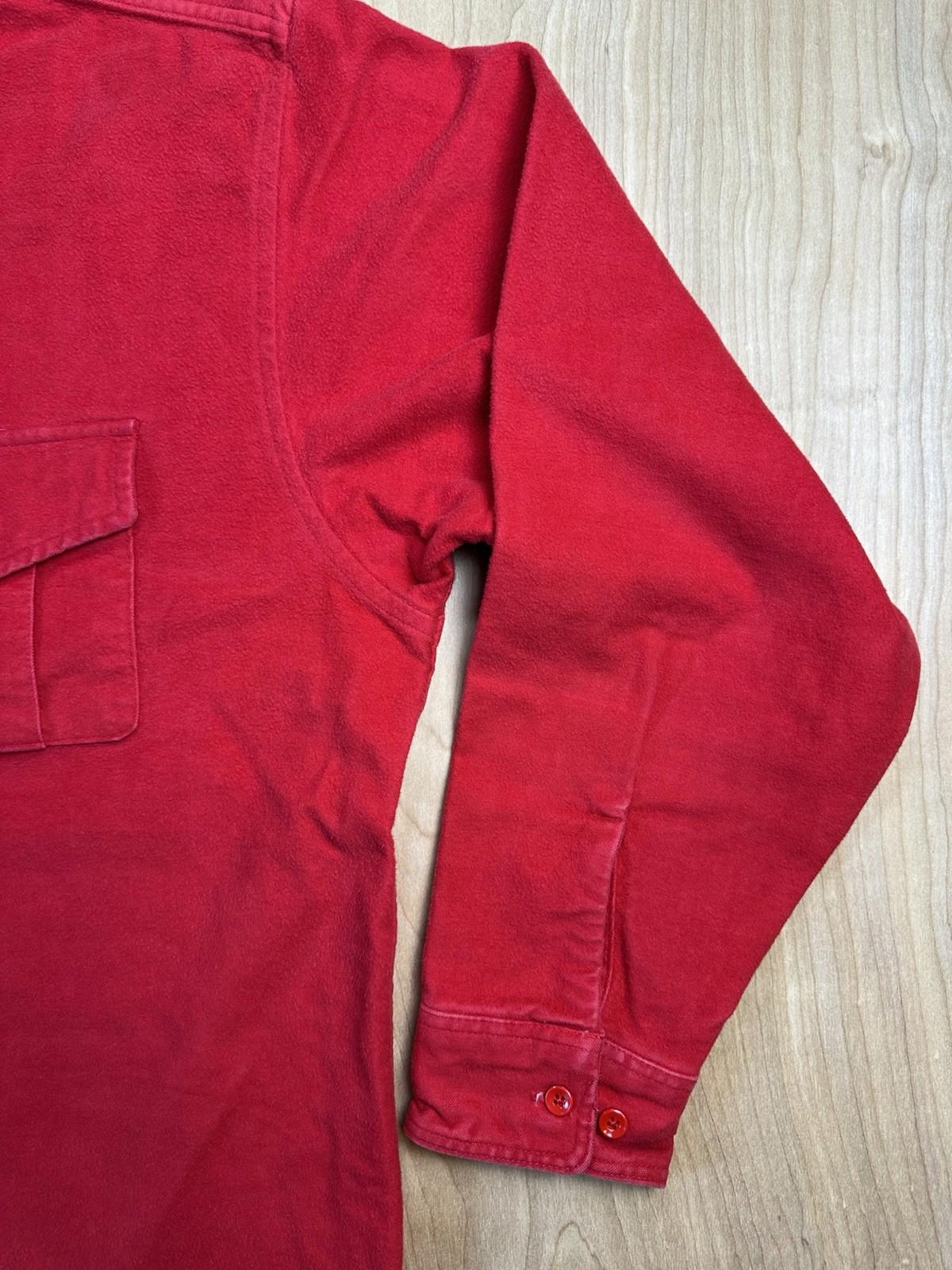 vintage 70's EDDIE BAUER red FLANNEL button up XTRA LARGE preppy GORPCORE