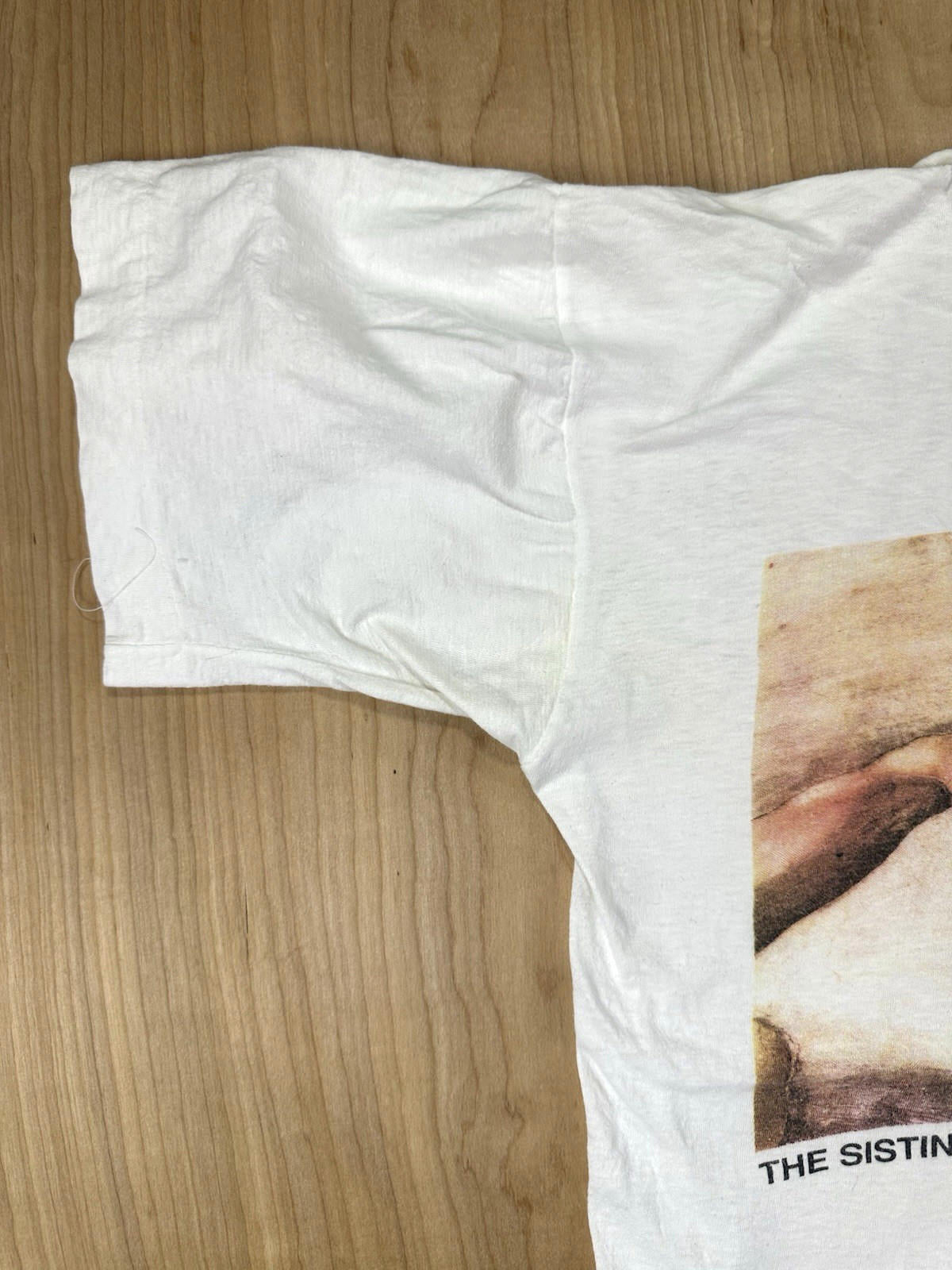 vintage 80's MICHELANGELO ROMA t shirt SISTINE CHAPEL xl COTTON creation of adam