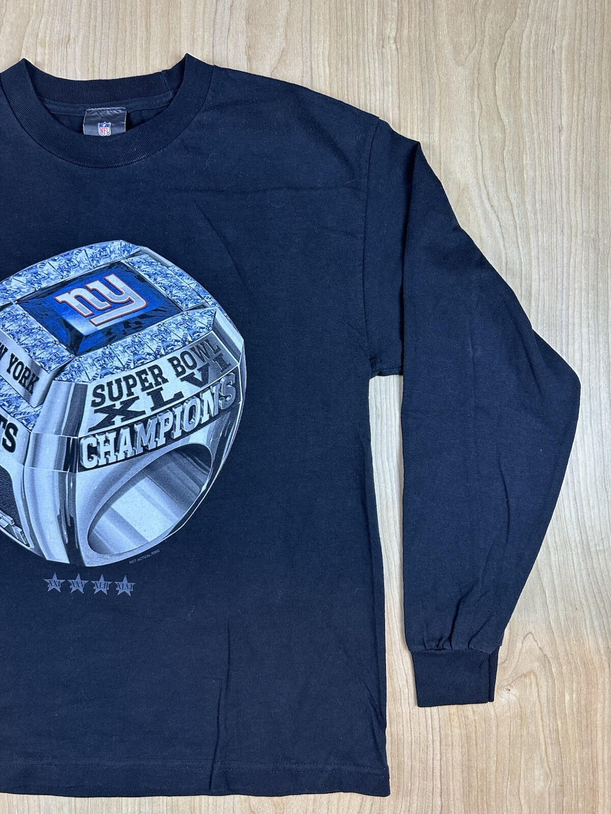 2009 NEW YORK GIANTS black long sleeve T SHIRT nfl NEVER WORN NEW xl