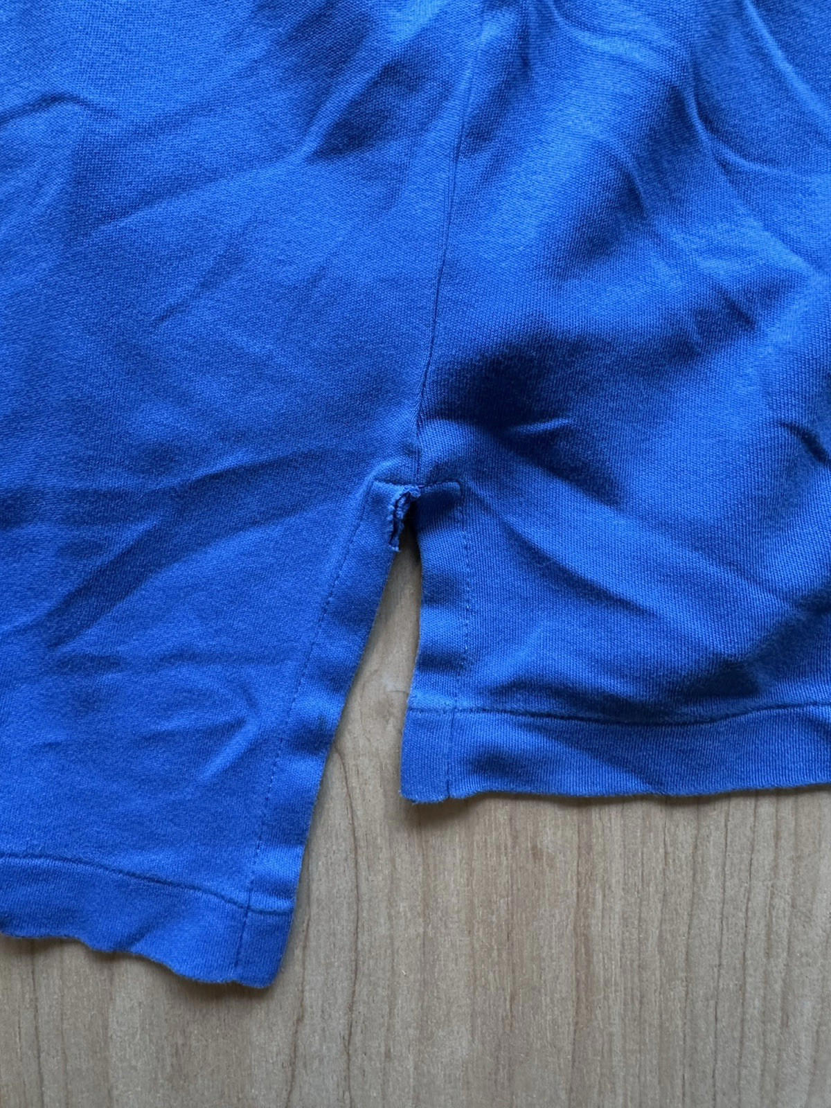 vintage 90's POLO shirt RALPH LAUREN sky blue WORN faded BROKEN IN frayed SOFT