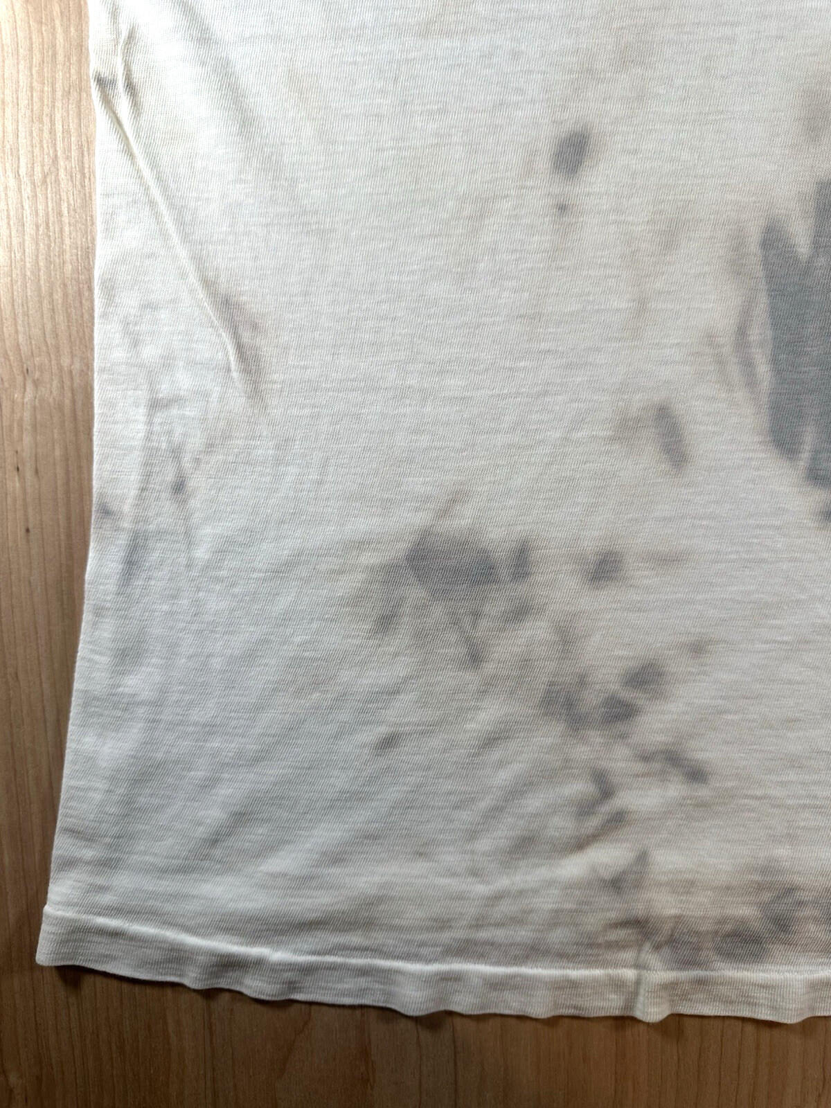 vintage 60's JOCKEY UNDERSHIRT v neck SHREDDED worn PATINA torn MEDIUM j5